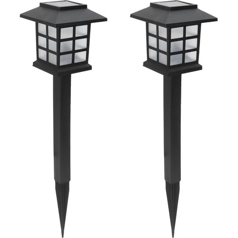 2-teiliges Set Wasserdichter, Weißer, Kleiner Led-solarleuchten Für Wege