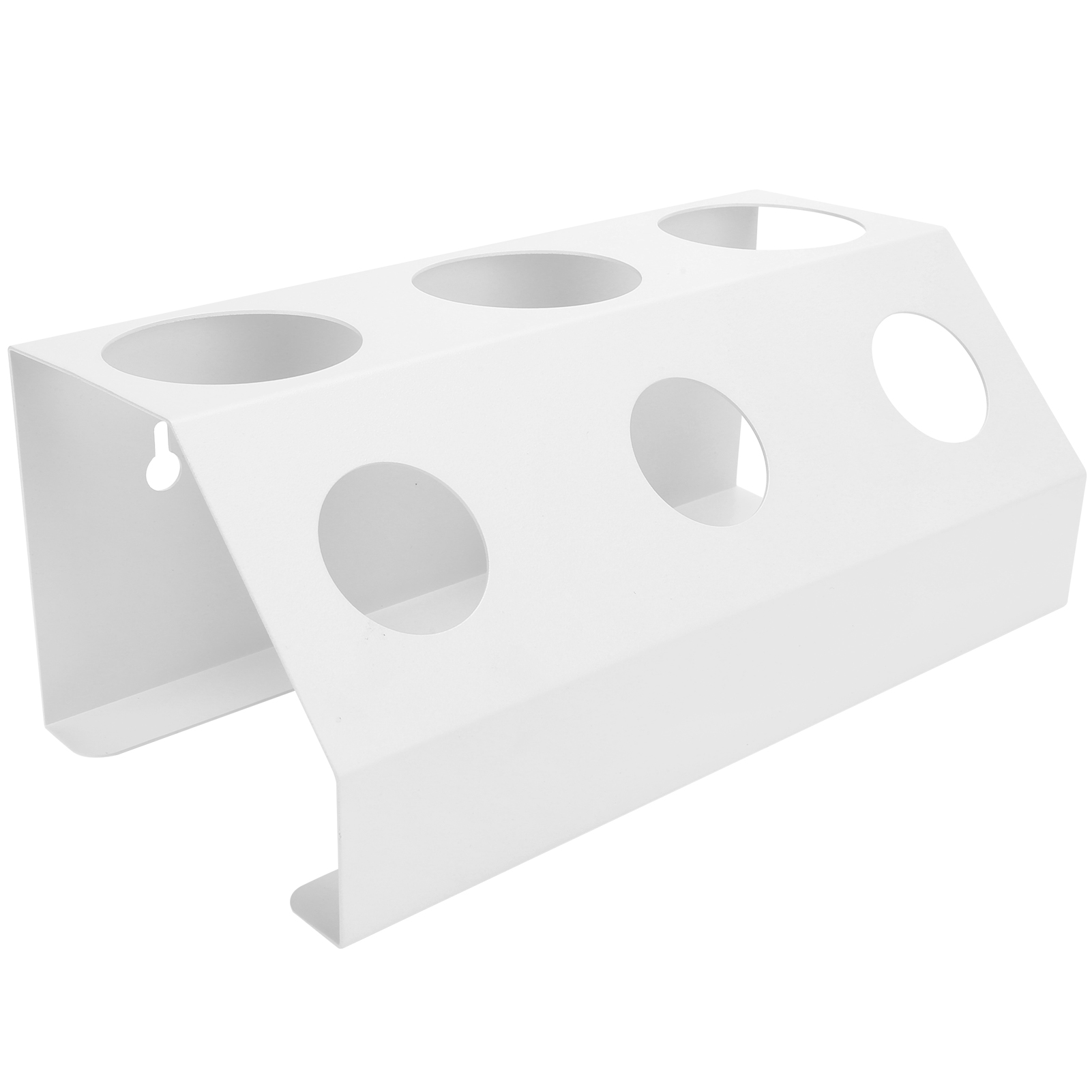 Flaschenabtropfgestell Mit 3 Löchern, Inklusive Matte, Für Küche Und Esszimmer, Weiß
