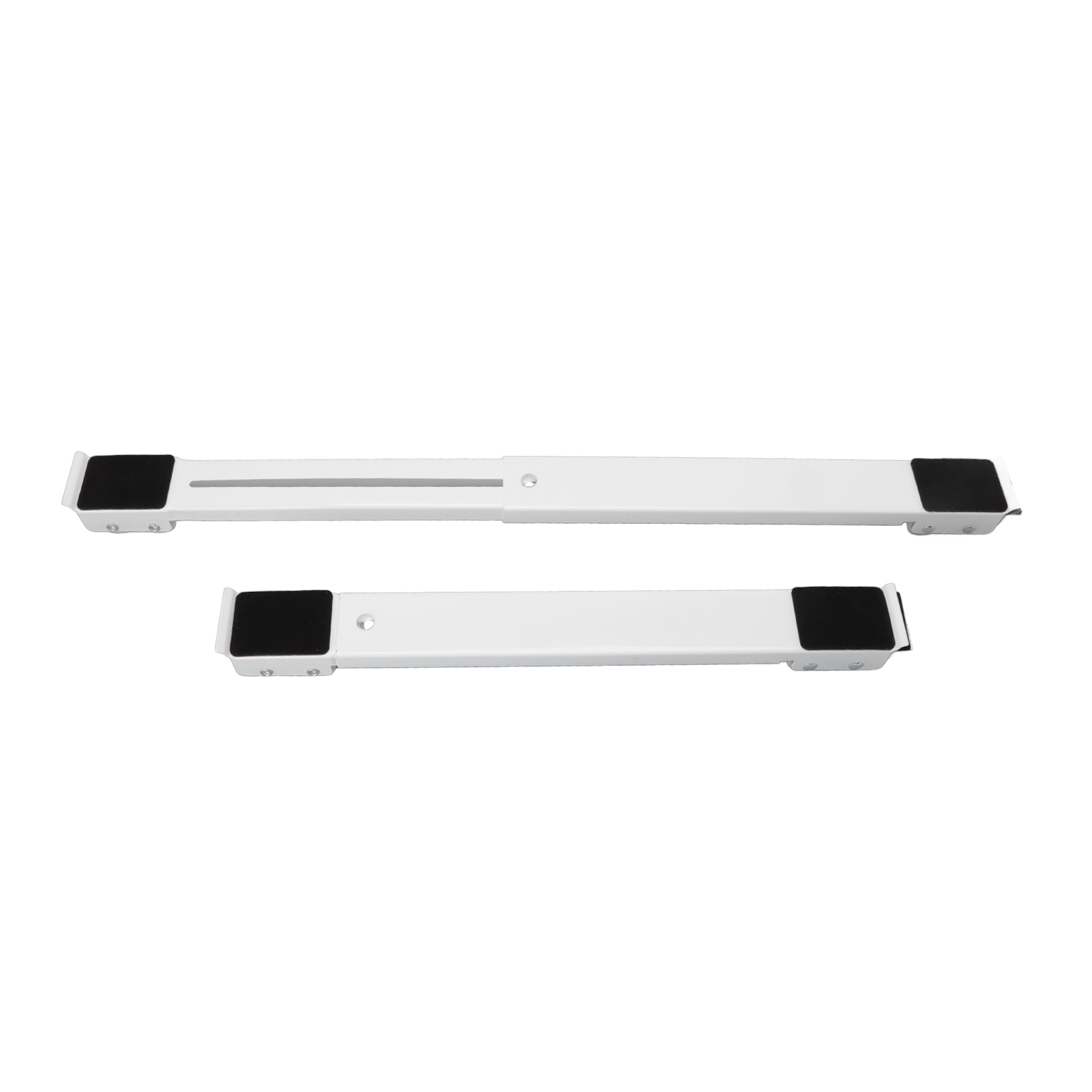 Set Mit 2 Stahlrollen, Ausziehbarer Unterbau Für Waschmaschine, Tragkraft 300 Kg, Weiß