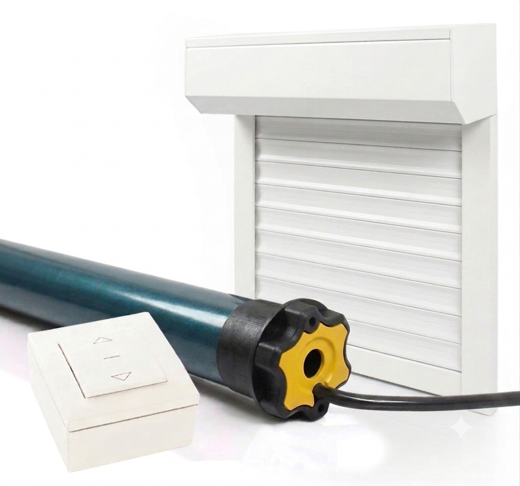 Rollladen Kürzbar Alu Somfy Kabelgebunden 120x155 Weiß