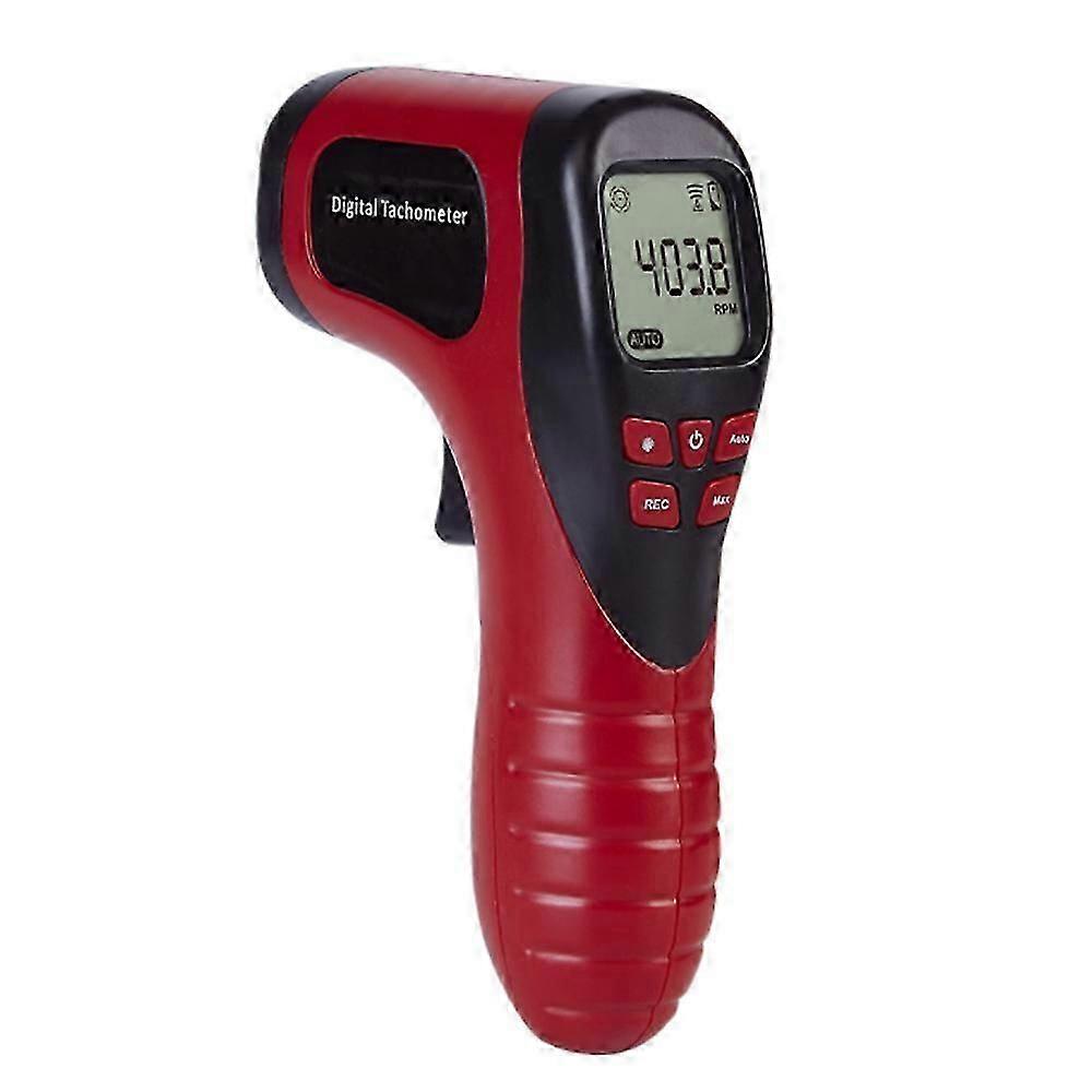 Tl-900 Digitaler Drehzahlmesser, Berührungslos, Messbereich: 2,5–99999 U/min, Lcd-display, Drehzahlmesser Für Motorräder Und Drehmaschinen, Rot