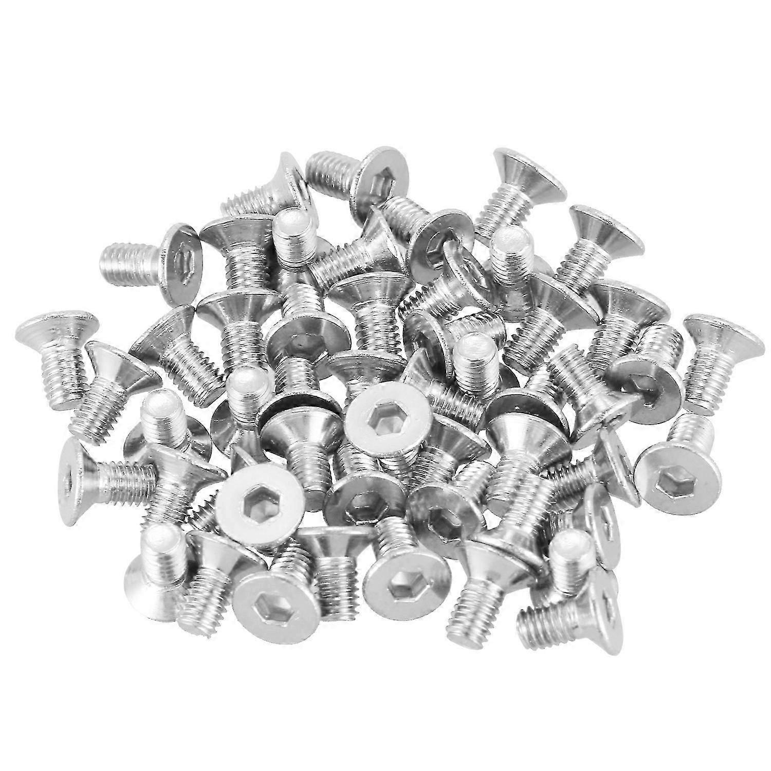M3 X 6 Mm Innensechskant-senkkopfschrauben Mit Flachkopf, 50 Stück