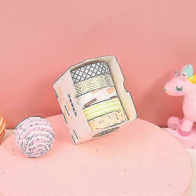 Washi Tape Diy Schulbedarf Schul-schreibwaren-abklebeband - 5 Stück/box Farbe -