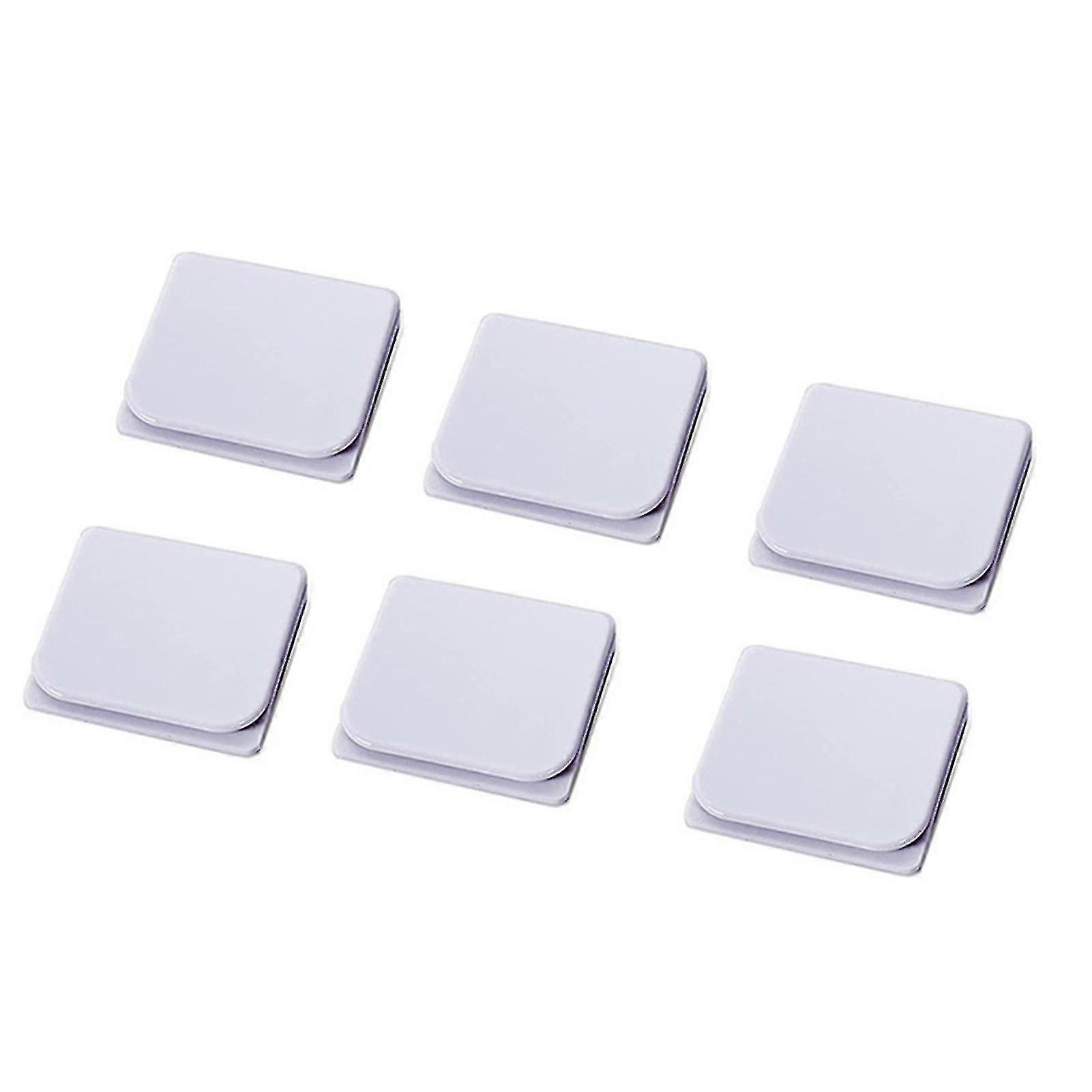 6 Stück Duschvorhangclips, Wind- Und Spritzwassergeschützt, Selbstklebend, Duschvorhanggewicht