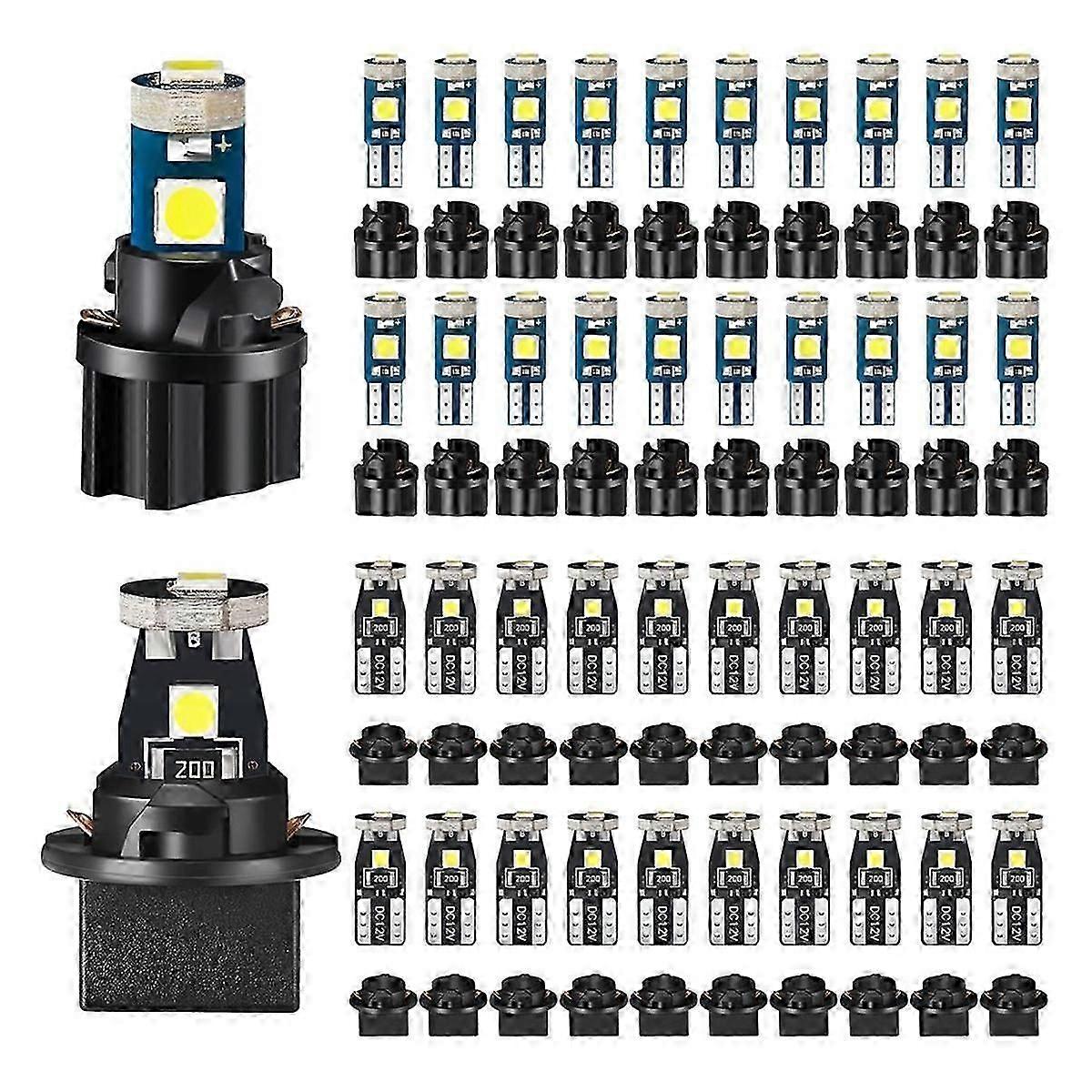 40 Stück T5 T10 Led-lampen Für Armaturenbrettbeleuchtung Mit Drehsockel
