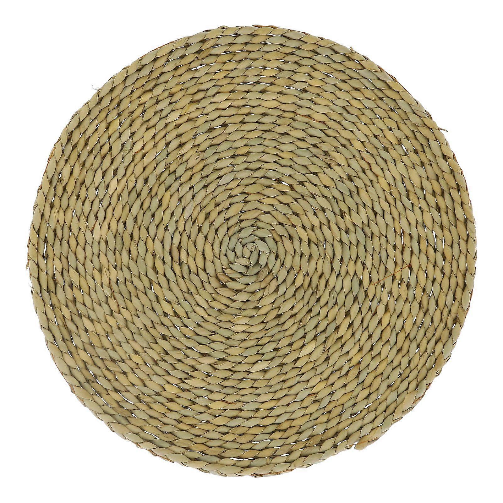 Stroh-rundpouf, Tatami-kissen, Erkerfenster-unterlage, Bodenmatte Für Zuhause, Yoga, Picknickzubehör