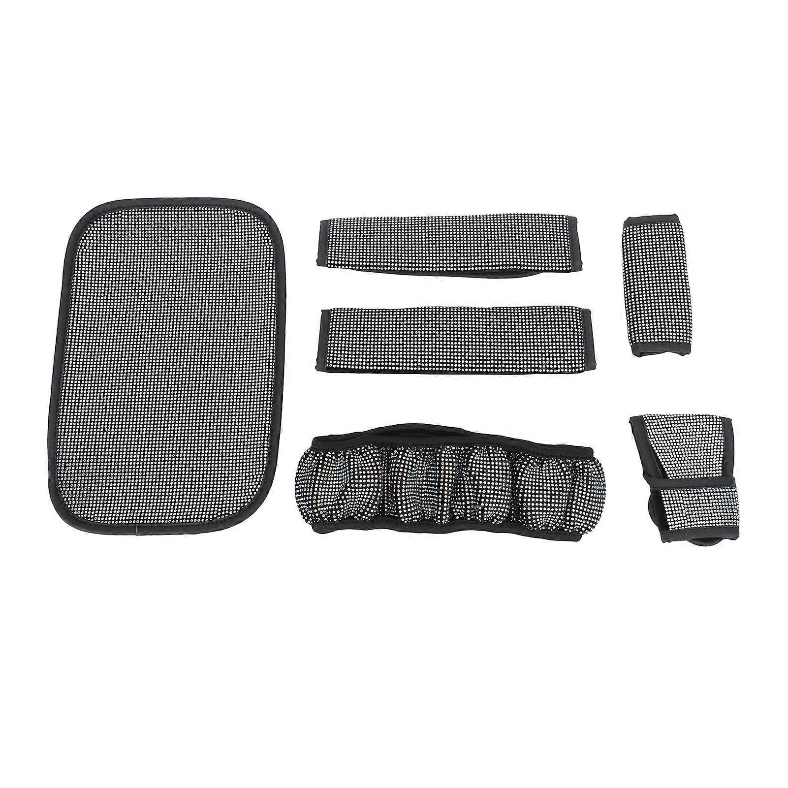 Lenkradbezug-set Mit Strasssteinen, Farbecht, 38 Cm / 15,0 Zoll
