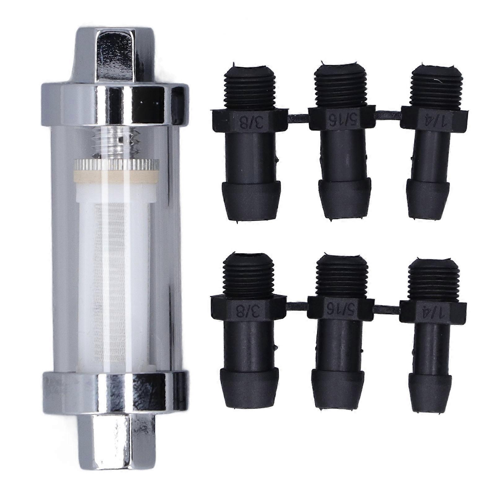Kraftstofffilter Universal 3/8 Zoll 1/4 Zoll 5/16 Zoll Anschluss Mit 6-teiligem Stecker, Ersatz Für 9706