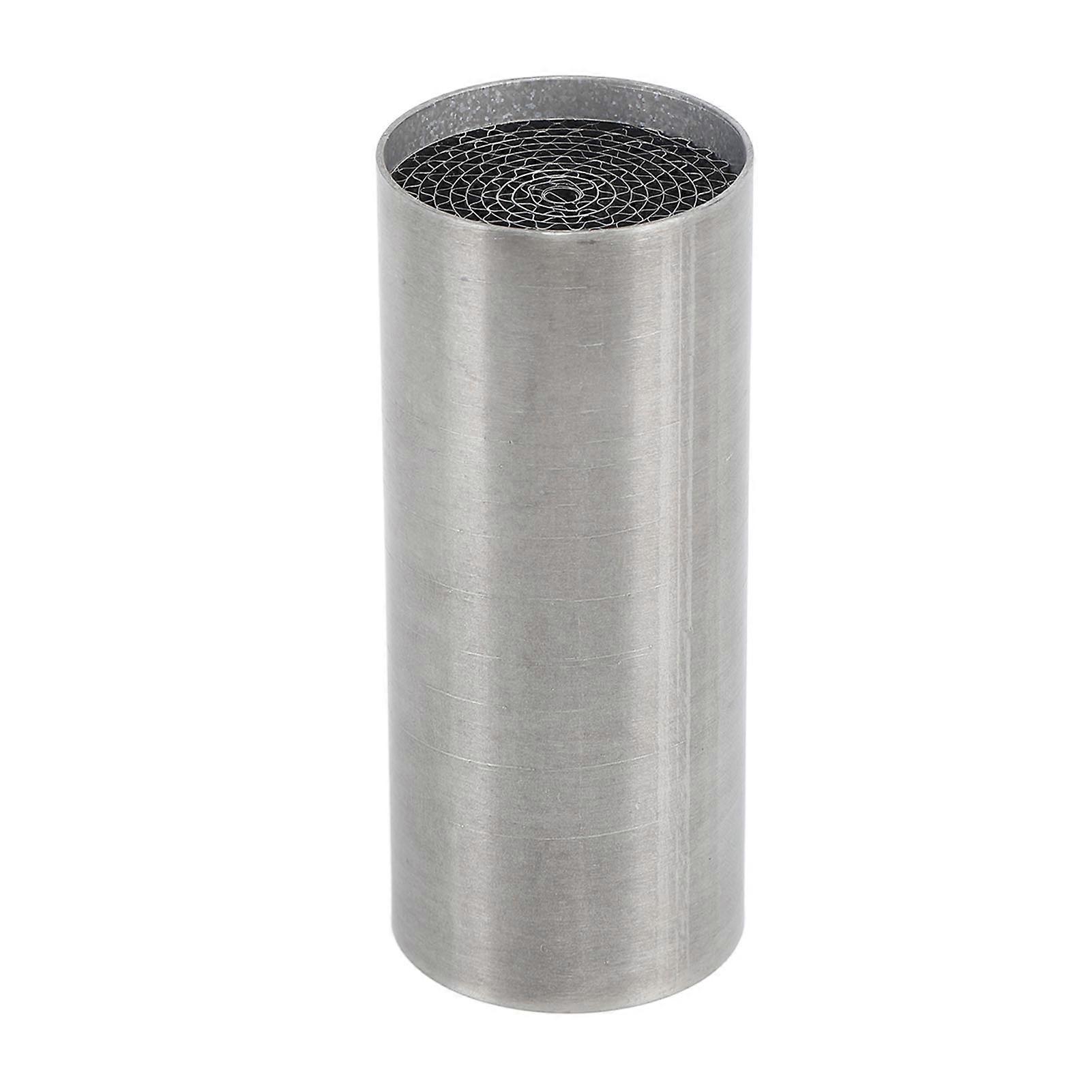 Motorrad-auspuffrohr-katalysator, Edelstahl, Vorderer Mittelschalldämpfer, Universell Für Motorräder, 42 X 100 Mm / 1,65 X 3,93 Zoll
