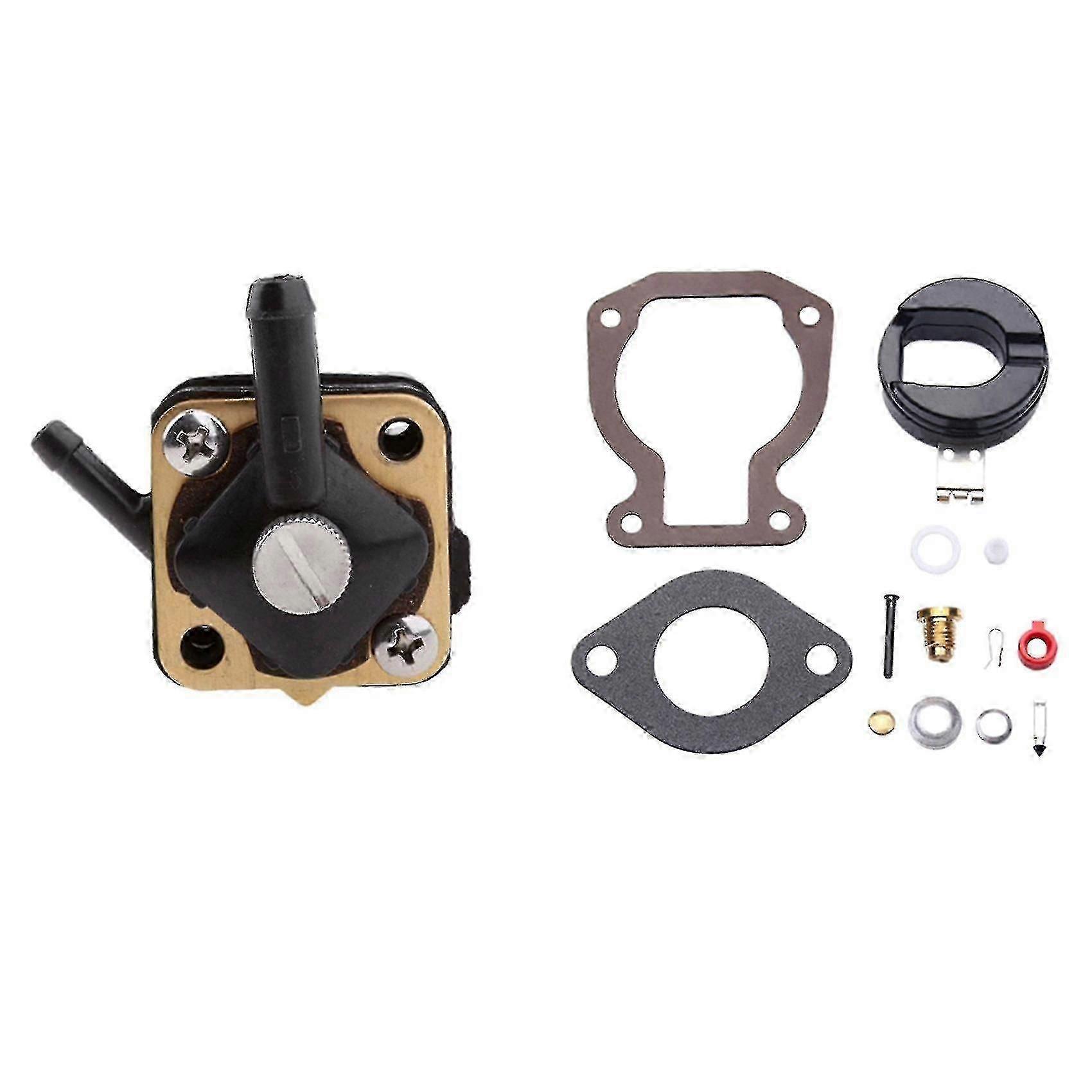 1 Stück Kraftstoffpumpe Für Johnson Evinrude 6-15 Ps Motor & 1 Satz Vergaser-reparatursatz Mit Schwimmer 4-15 Ps