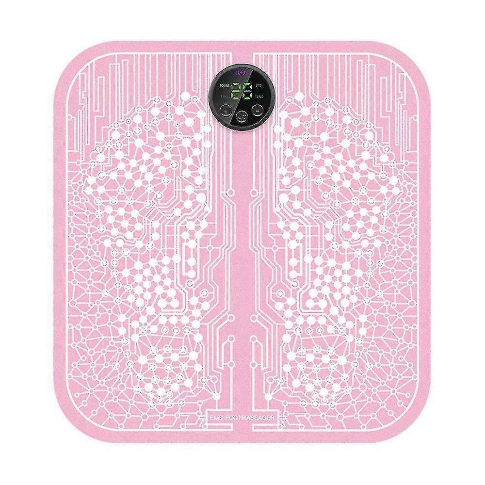 Ryoku Ems Matte Zur Schmerzlinderung Und Entspannung Der Füße Durch Akupunkturpunktmassage (verbesserte Ausführung In Pink, Ohne Fernbedienung)