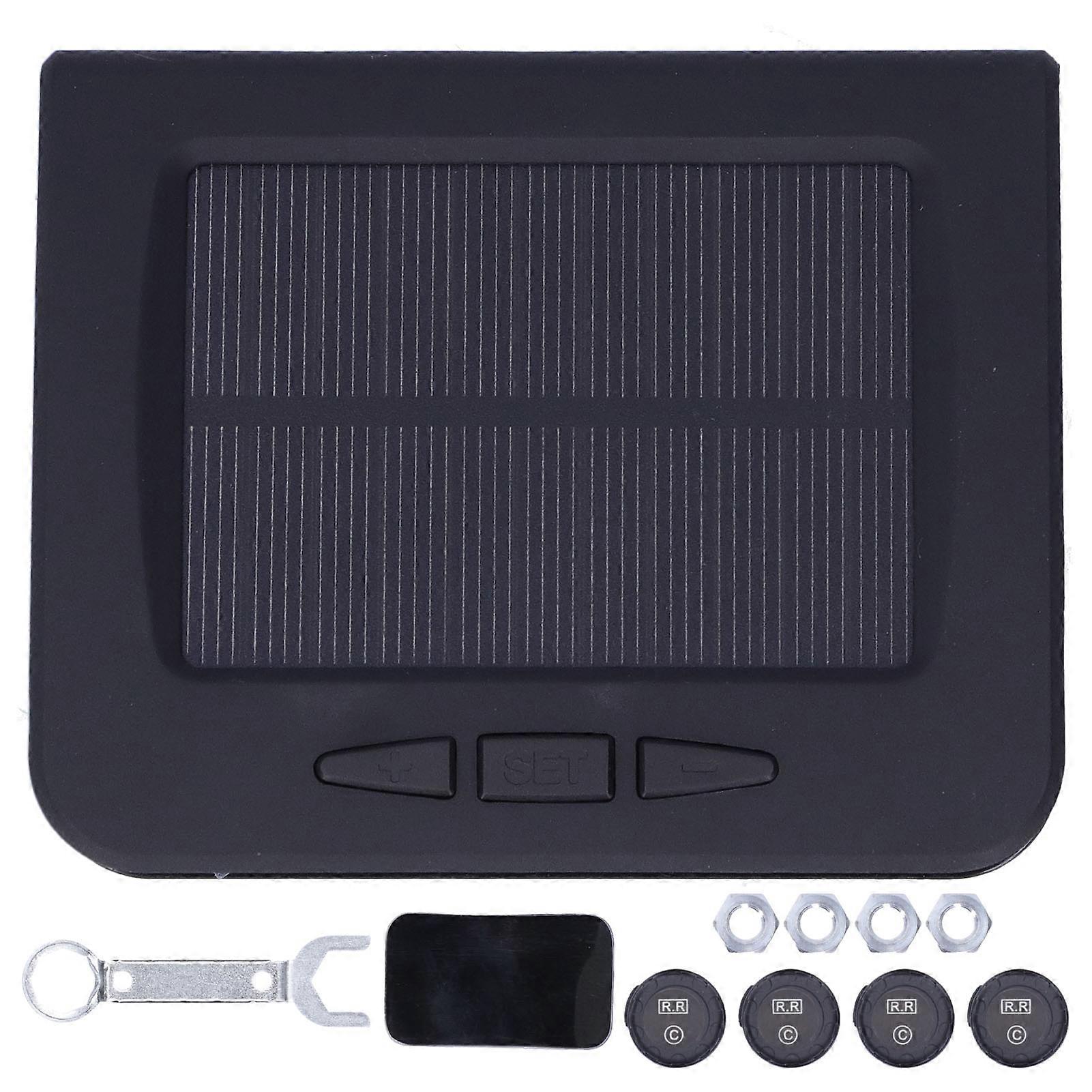 Reifendruckkontrollsystem Ip67 Wasserdicht 4 Stück Externe Sensoren Solar-usb-ladefunktion Für Auto