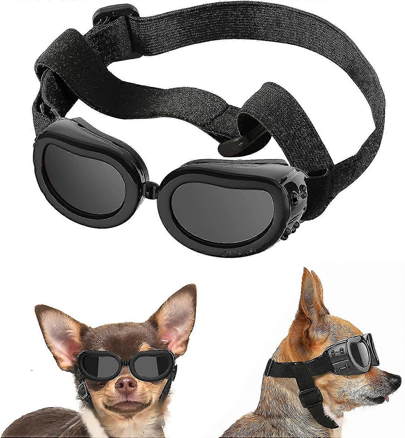 Sonnenbrille Für Kleine Hunde, Uv-schutzbrille Mit Verstellbarem Band, Wasserabweisend