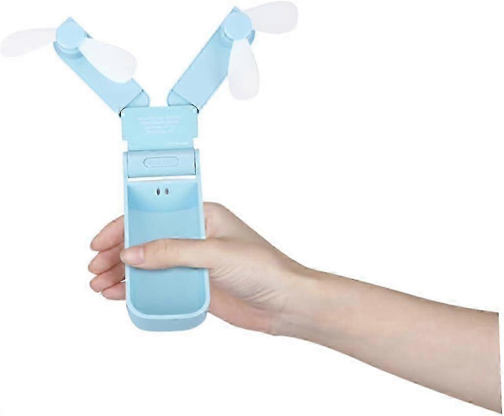 Doppelköpfiger Usb-ventilator, Faltventilator, Usb-c-ventilator, Tragbarer Usb-ventilator, Wiederaufladbarer Usb-ventilator, Mini-usb-ventilator, Handventilator, Kühlventilator, Mini-faltventilator