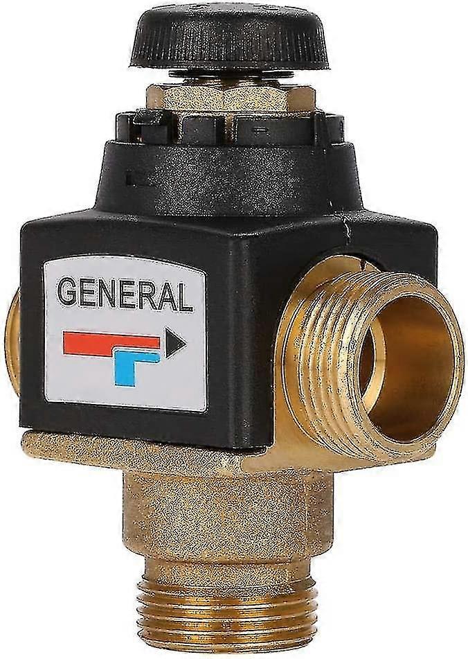 Thermostatisches Mischventil Mit Eingebautem Hochleistungs-messingventil, Verbrühungsschutz, Geeignet Für Solarwarmwasserbereiter Usw. (dn20-3/4-außengewinde – 3-wege-außengewinde)