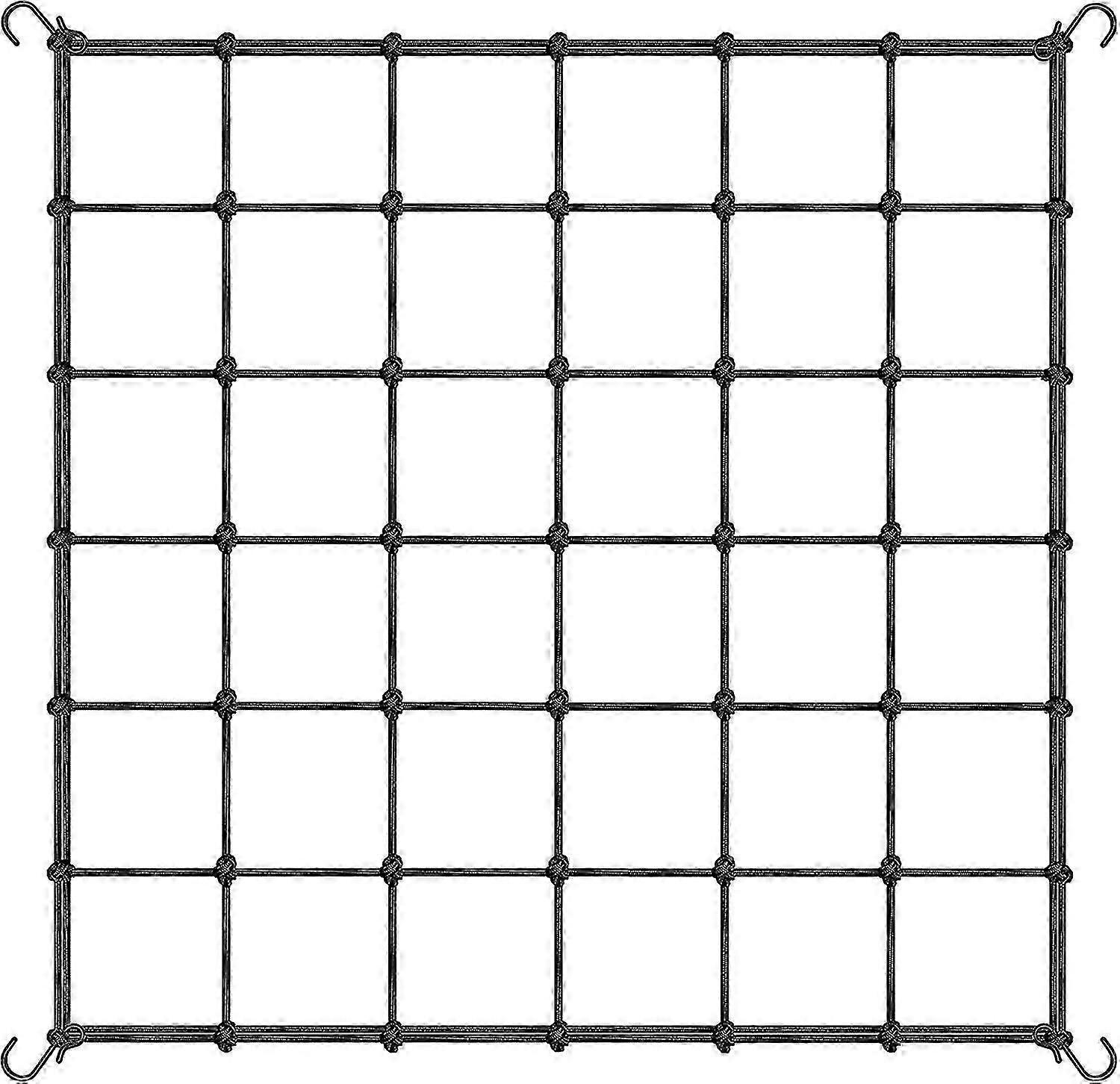 Ranknetz Für Kletterpflanzen, Elastisches Ranknetz, Robustes Pflanzennetz Mit Haken, Elastisches Scrog-netz Für Growzelte (60 X 60 Cm)