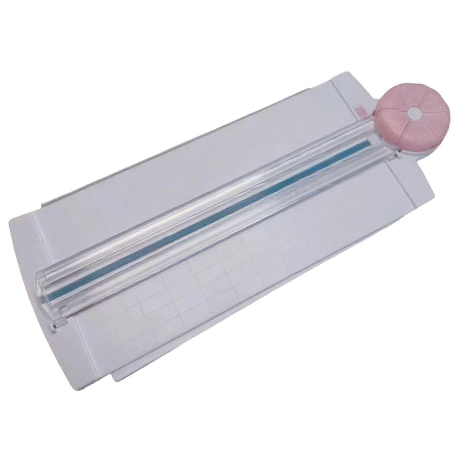 Papierschneider 12 In 1 Bastelpapierschneider Handarbeits-schneidewerkzeug Scrapbooking (pink)
