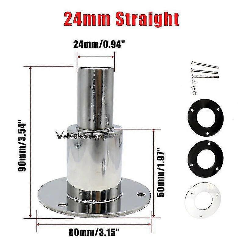 22/24 Mm Edelstahl-durchbruchrohr-auspuffverkleidung, Muffen-hardwareteil Für Luft-diesel-heizgeräte Für Boote, Schiffe Und Lkws (24 Mm Gerade)