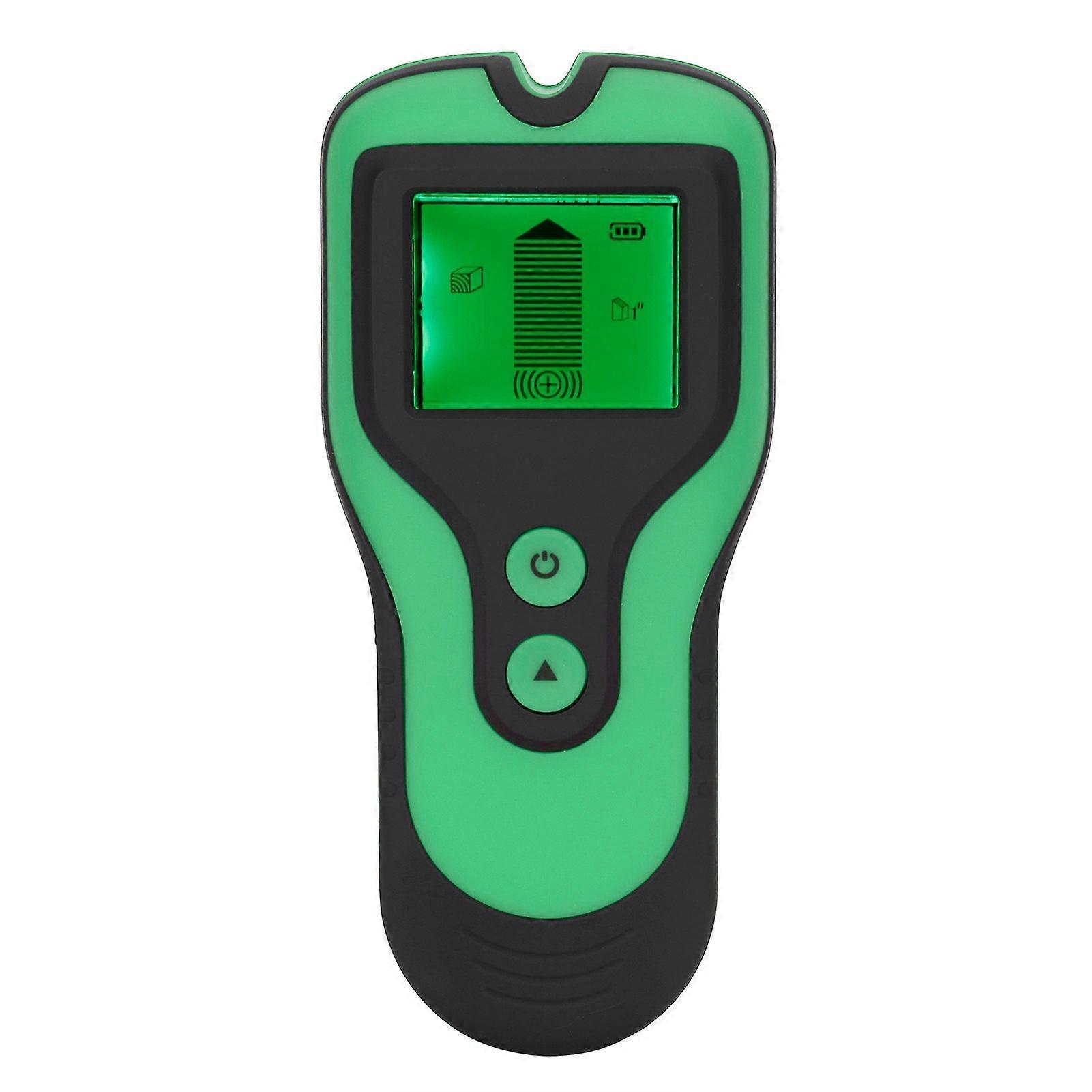 3-in-1-wandscanner, Multifunktionaler, Tragbarer Lcd-digitaldetektor Für Wände, Metall, Holz Und Ständerwerk (grün)