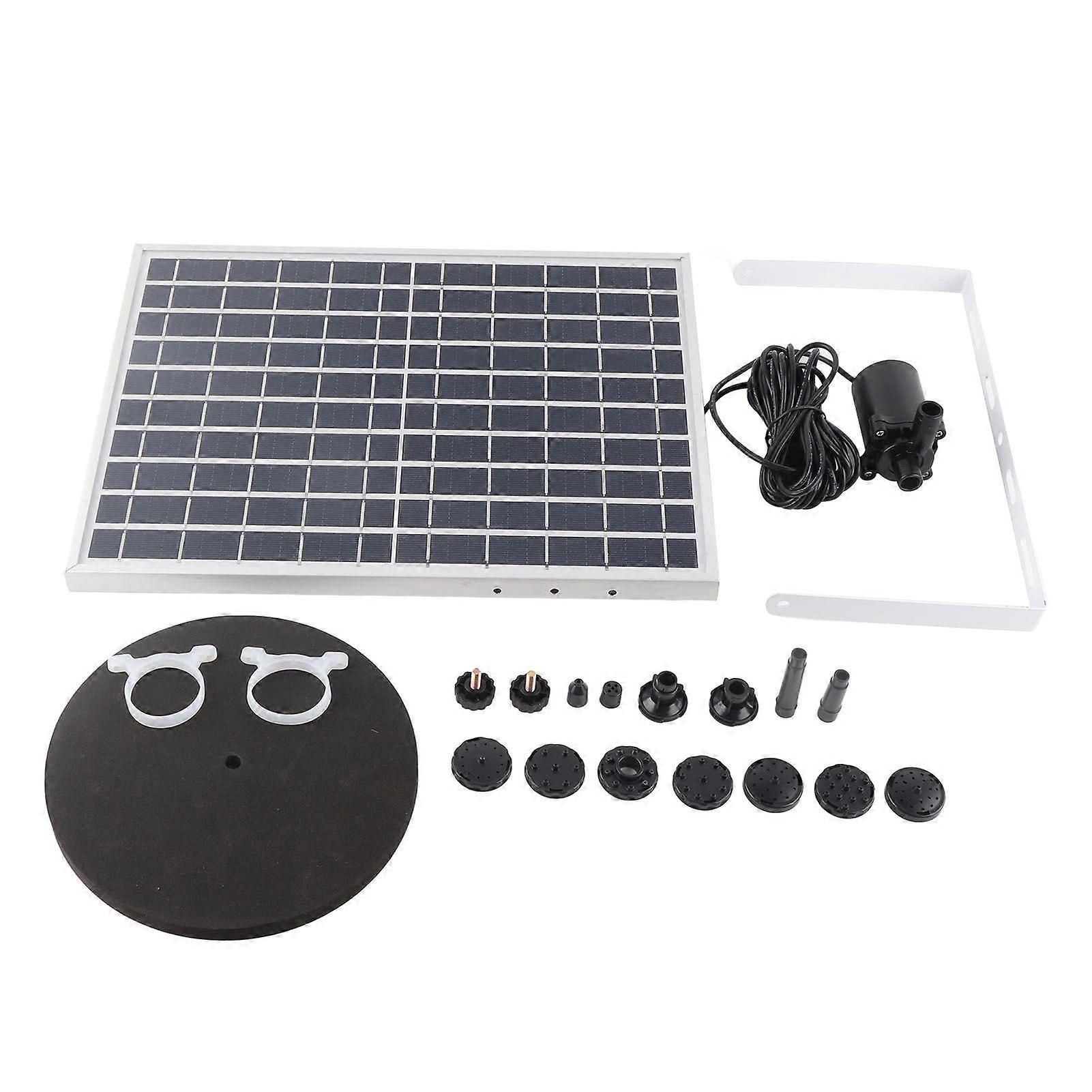Solarbrunnenpumpe 10v 12w Mehrere Betriebsmodi Verstopfungsfreies Solar-wasserpumpen-set Für Schwimmbäder, Wasserparks Und Private Gärten