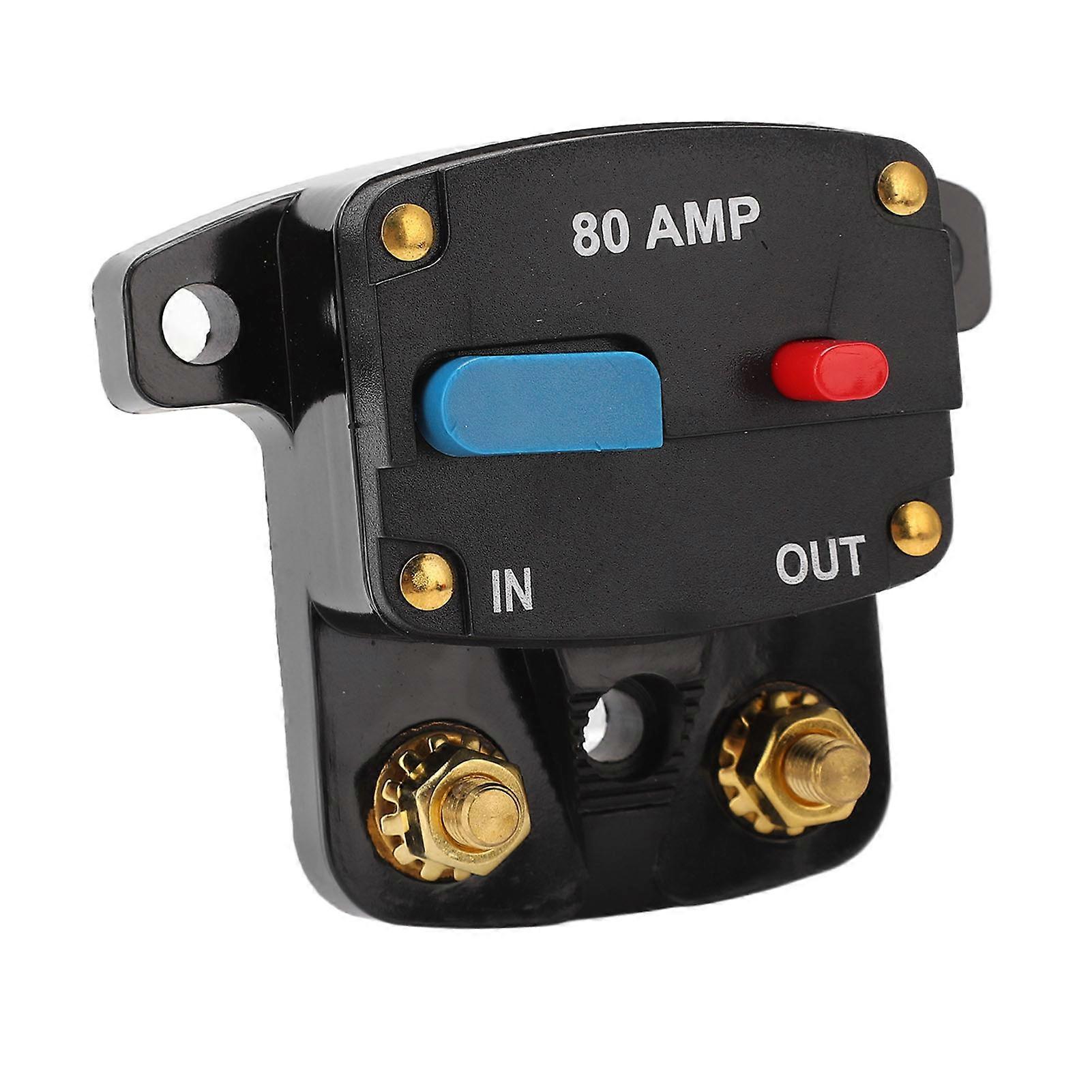Manuelle Rückstellsicherung Für Kfz-audiosysteme, Inklusive Wechselrichterhalter, Für Autoradios, Boote, Lkws Und Busse, 80 A
