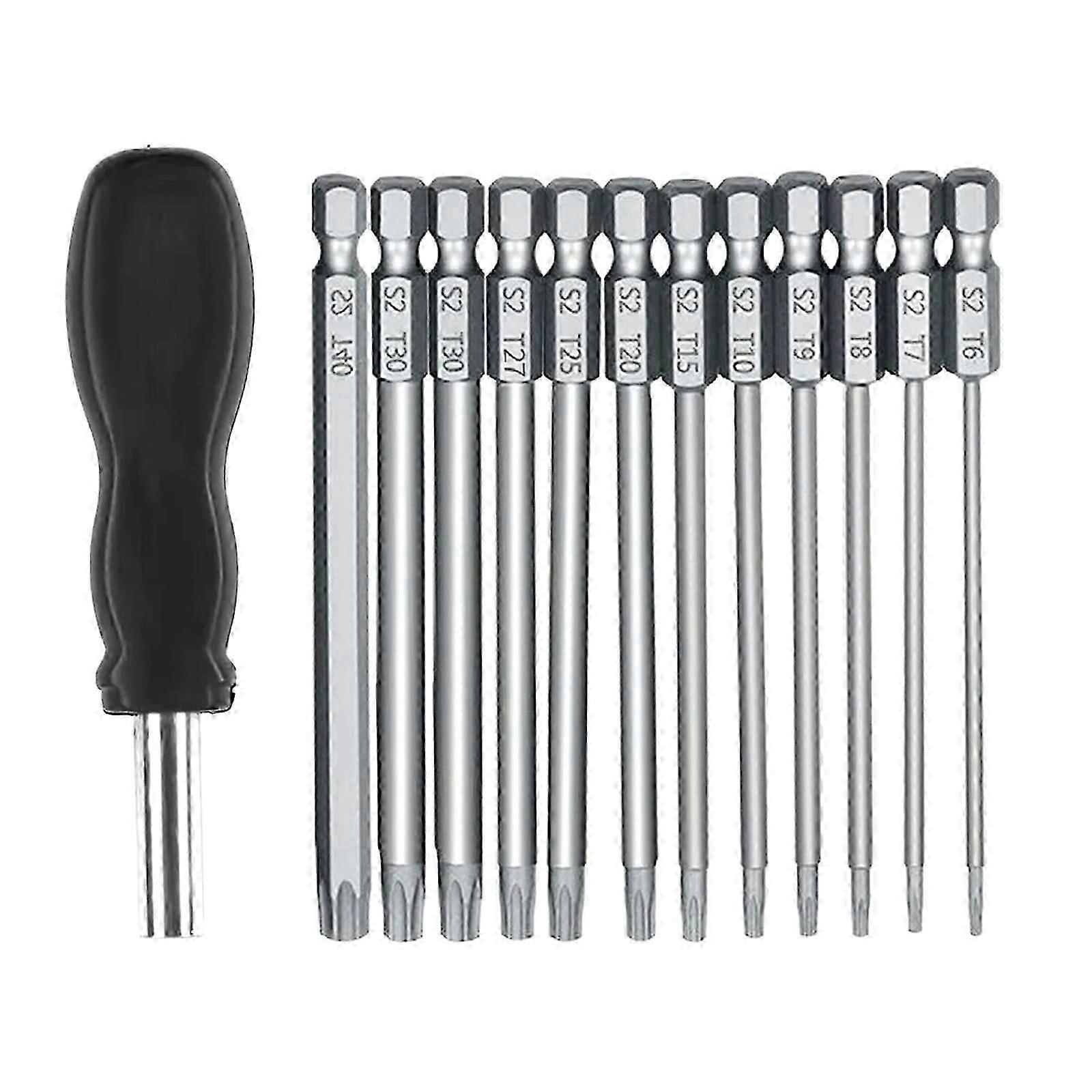 100-mm-sechskant-bit-schraubendreher, Manipulationssicher, Sicherheitsbohrer, Magnetisches Bit-set, Schraubendreher Mit Griff Für Handschraubendreher