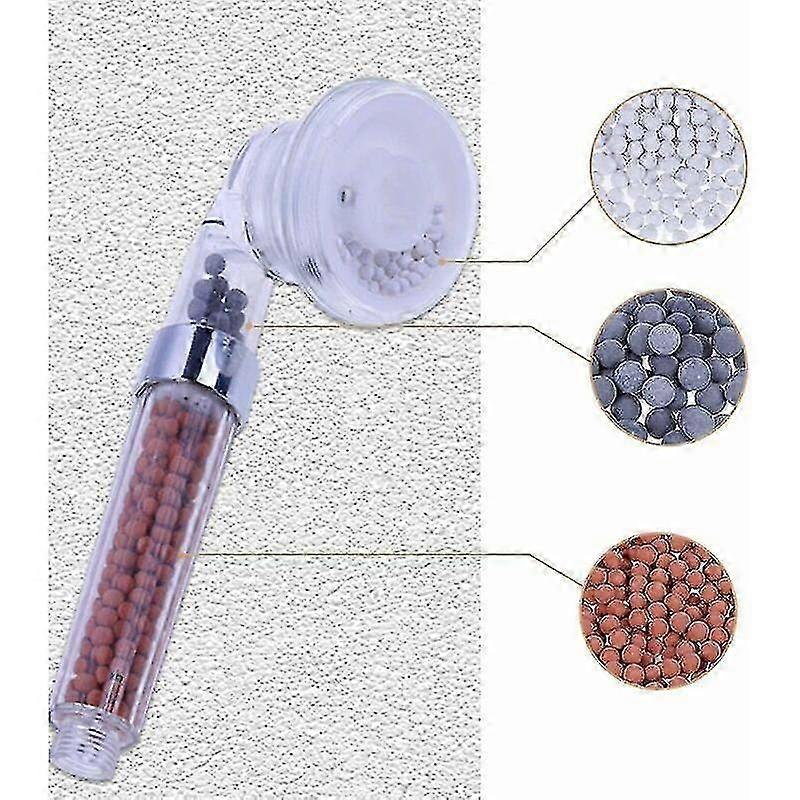 9er-pack Anti-kalk-duschkopf-mineralkugeln Mit Negativen Ionen, Ersatzfilter