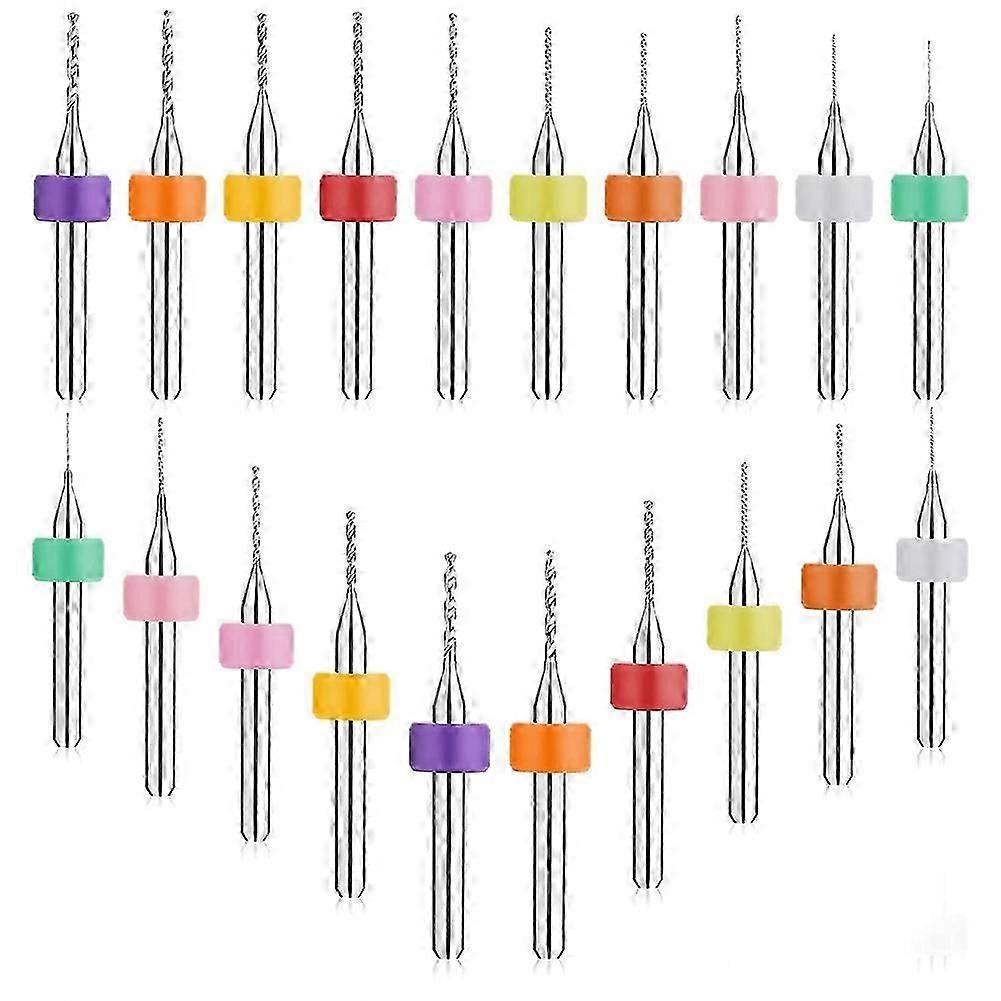 20-teiliges Bohrer-set 0,3–1,2 Mm Wolframstahl-pcb-bohrer Für Leiterplatten (pcb) Und Cnc-bearbeitung (grob)