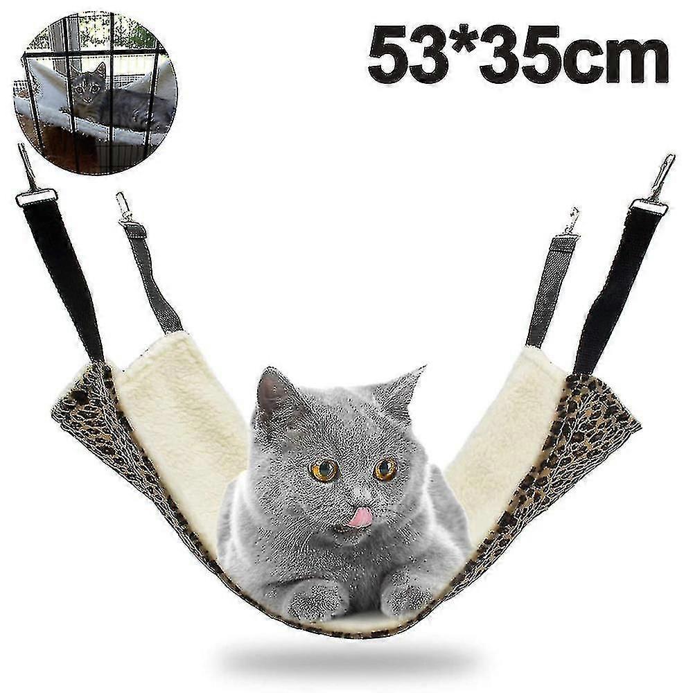Hängematte Für Katzen, Verstellbare Hängematte Für Haustierkäfige, Schlafmatte Für Katzen (stil 3 5335cm)