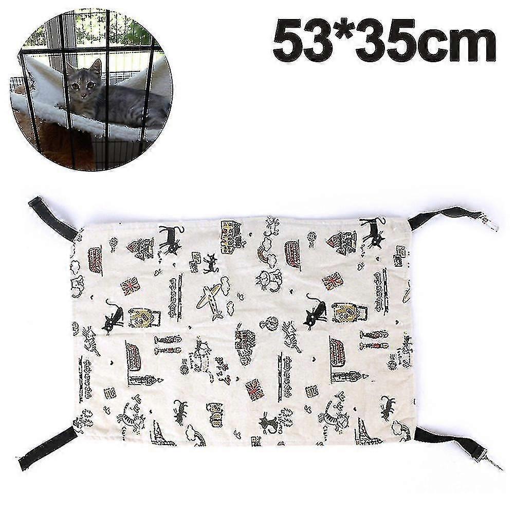 Hängematte Für Katzen, Haustierhängematte Für Käfige, Verstellbares Katzenbett, Schlafmatte (stil 2 5335cm)