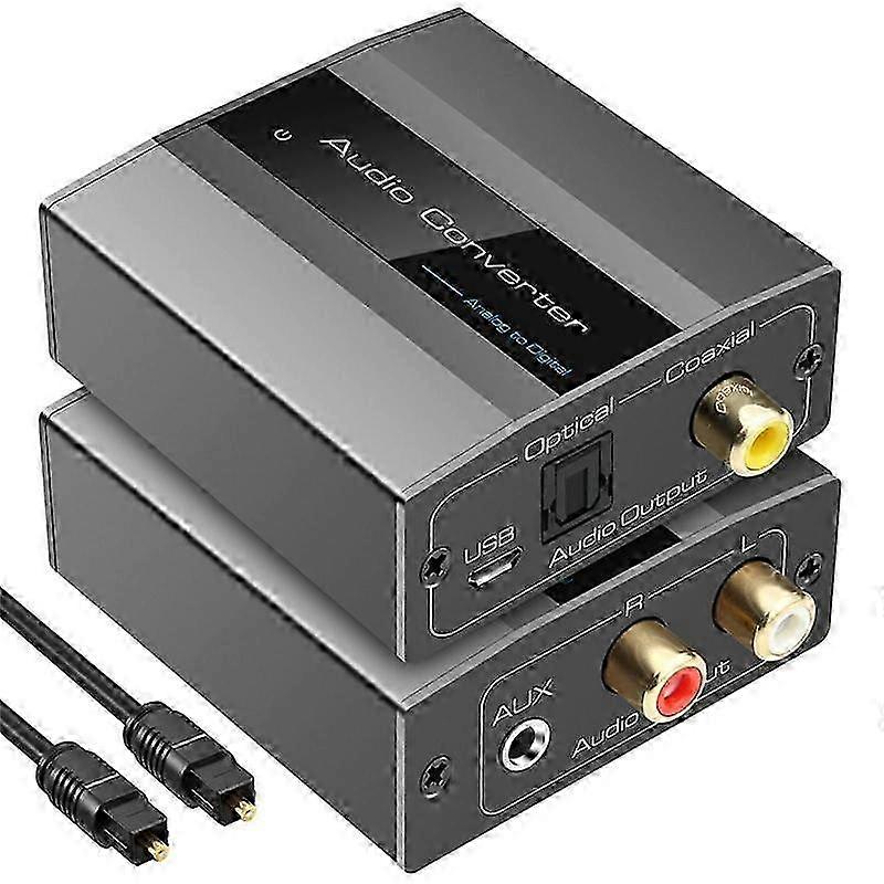 Analog-digital-audio-konverter Rca Auf Optisch Mit Optischem Kabel Audio Digital Toslink Und Koaxial