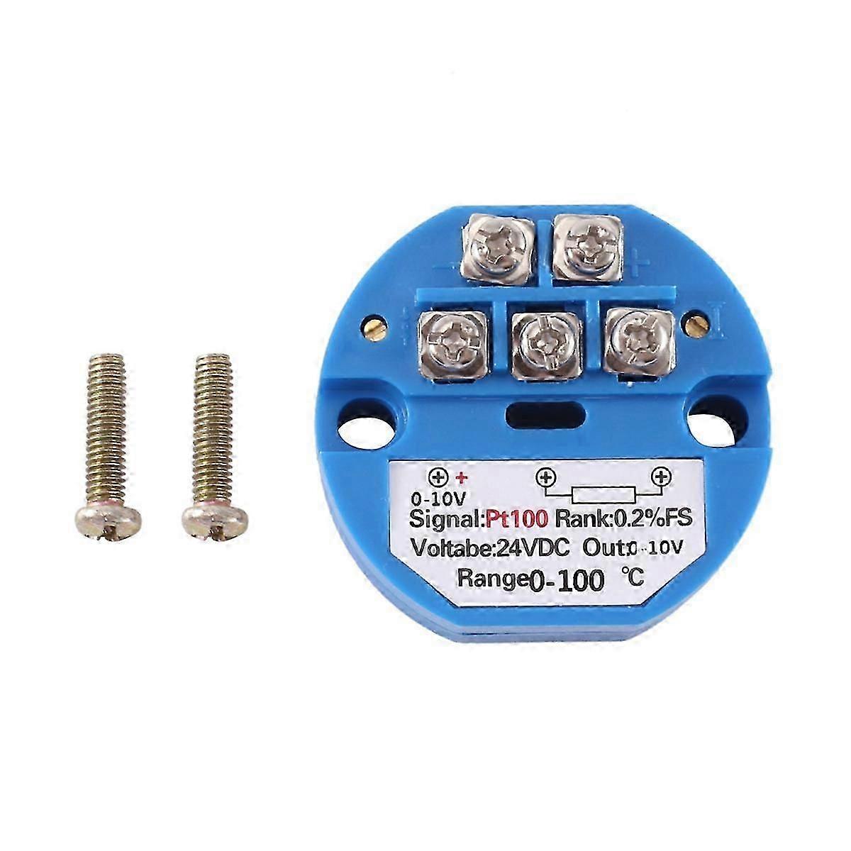 Pt100-typ Auf 0–10 V, 0–100 °c Rtd-eingang, 0–10 A Ausgang, Dc 24 V, Thermowiderstands-temperaturtransmitter