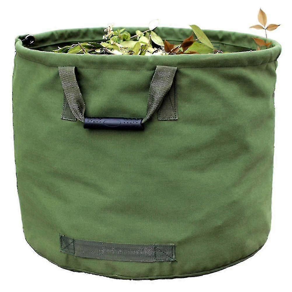 125-liter-gartenabfallsäcke Mit Griffen – Grüner Laubsack Aus Robustem Militär-canvas (h 45,7 Cm, D 55,8 Cm)