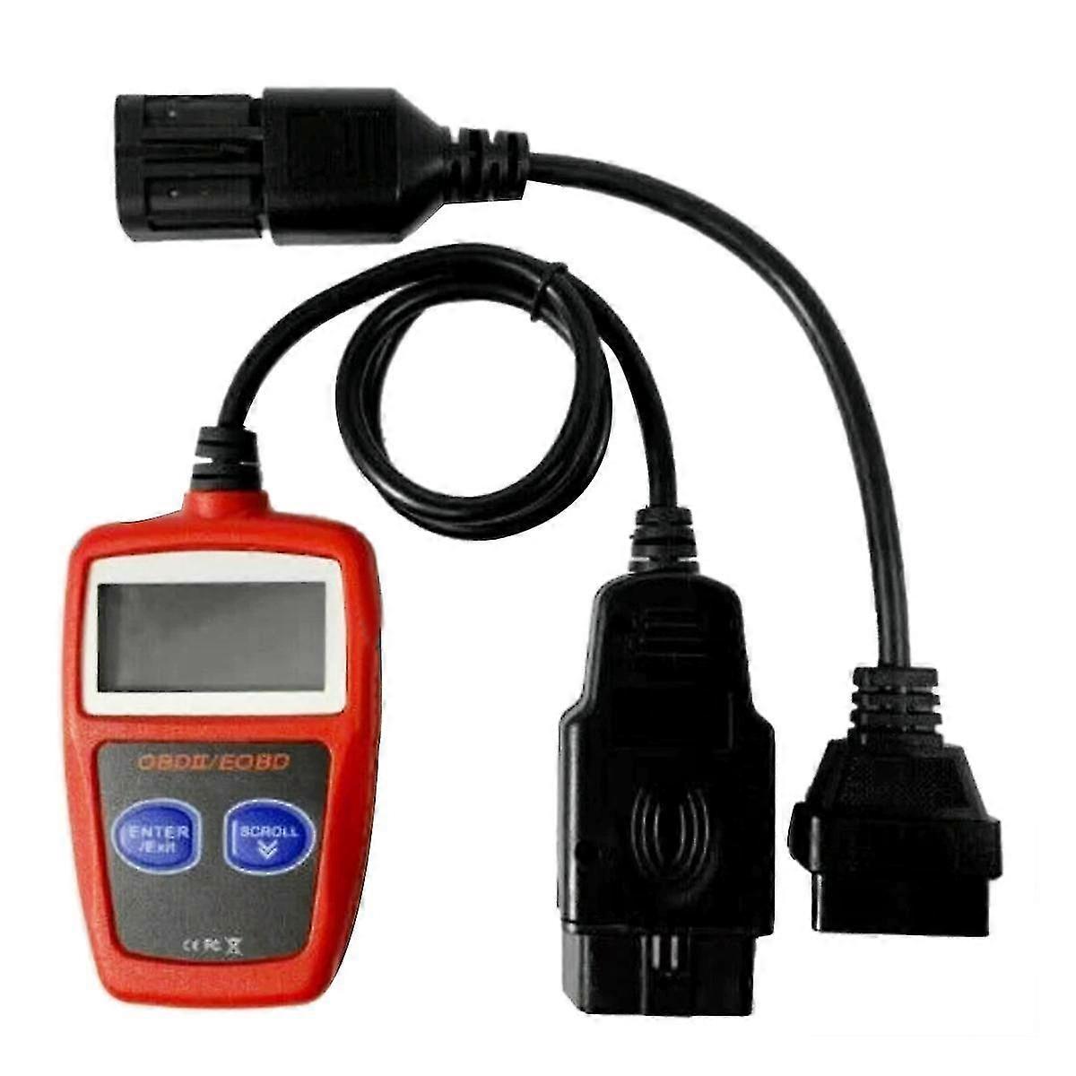 Obd-atv-motorrad-anschlusskabel Obd2 Auf 8-pin-diagnoseadapter + Ms309 Obd2-scanner, Mehrsprachiges Diagnosegerät