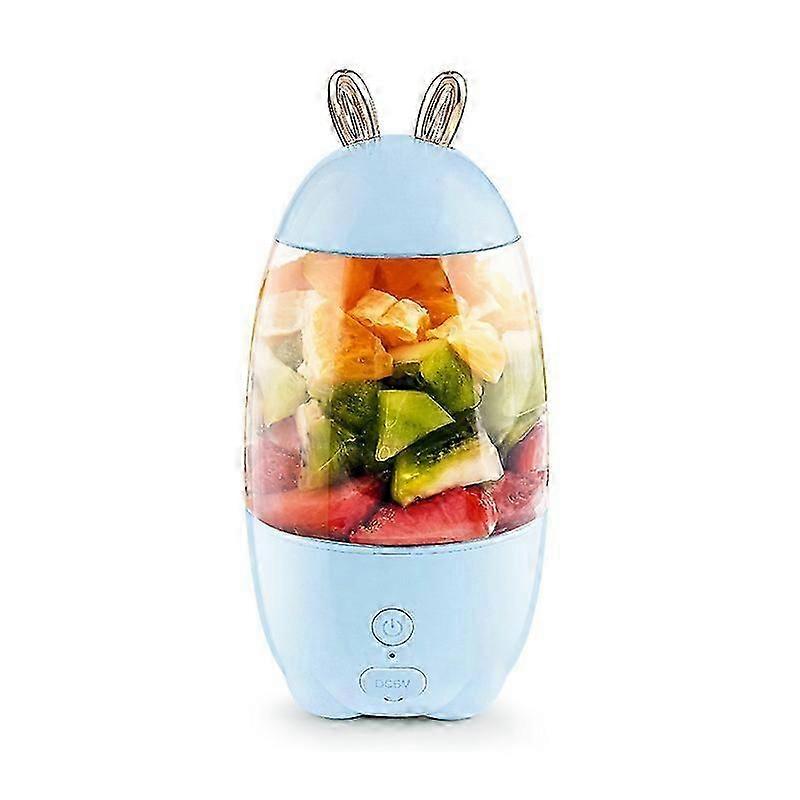 Tragbarer, Wiederaufladbarer Mini-mixer Mit Usb-anschluss Für Shakes Und Smoothies (blau)