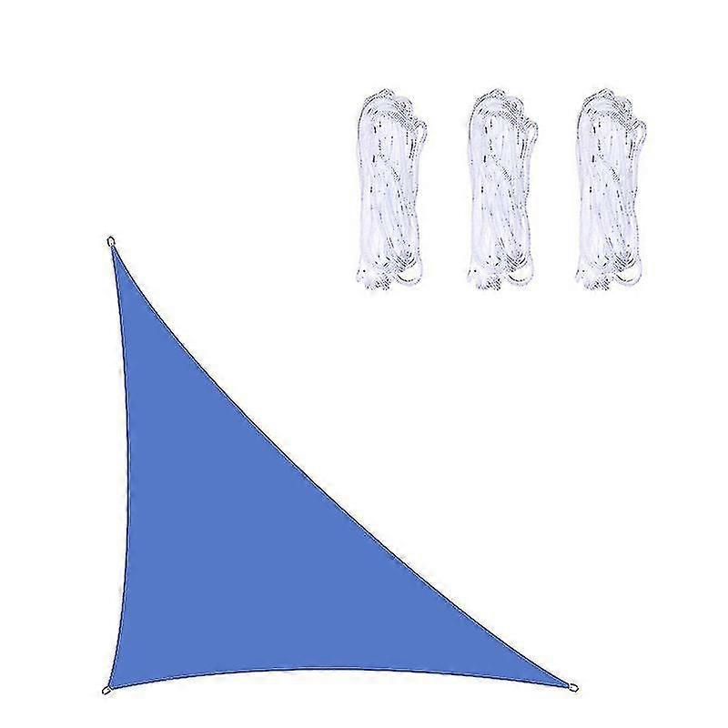 Wasserdichtes Dreieckiges Sonnensegel, 3x3x4,3 M / 4x4x5,7 M / 5x5x7,1 M, Für Garten, Terrasse, Pool, Camping (dunkelblau 4x4x5,7 M)