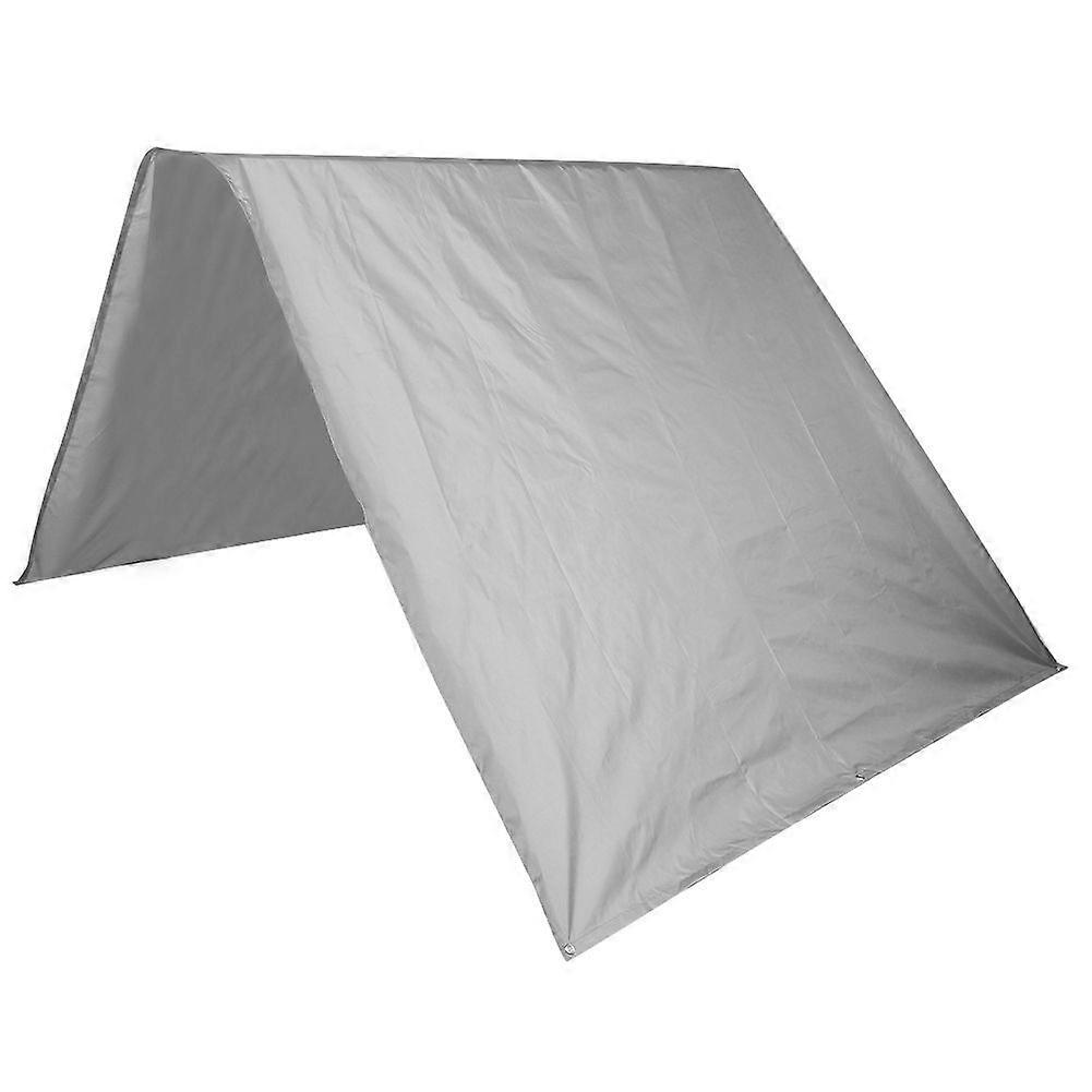 Sonnenschutz-markise Aus 190t Polyester-taft Für Garten, Terrasse, Innenhof, 132 X 226 Cm, Grau