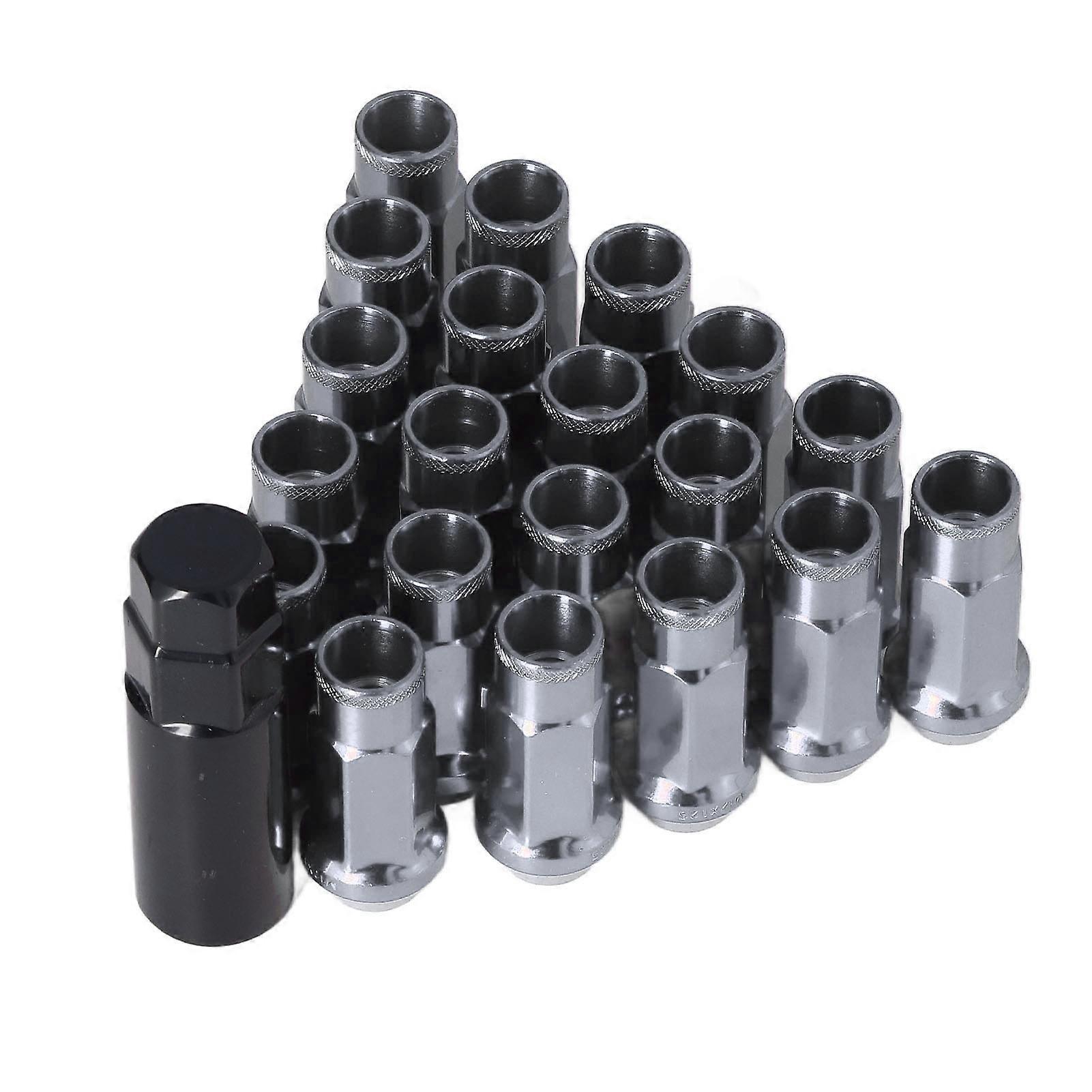 20 Stück M12x1,25 Metall-radmuttern, Universelles Autozubehör, Ersatz Für Mitsubishi, Silber