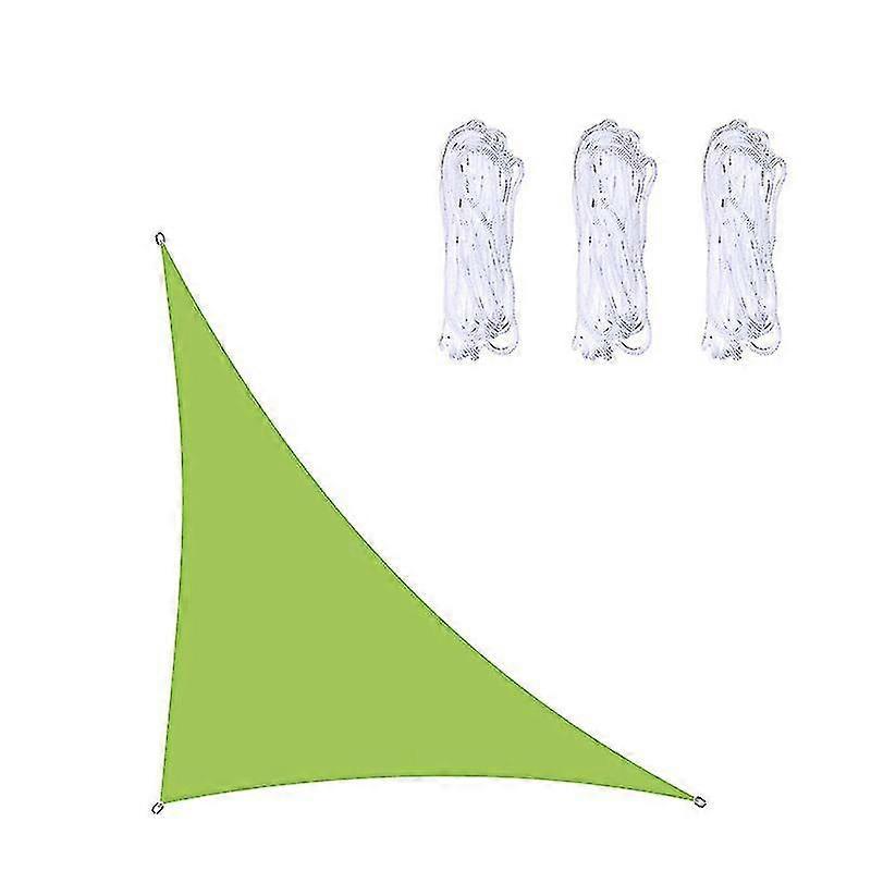 Wasserdichtes Dreieckiges Sonnensegel, 3x3x4,3 M / 4x4x5,7 M / 5x5x7,1 M, Für Garten, Terrasse, Pool, Camping (grün 5x5x7,1 M)