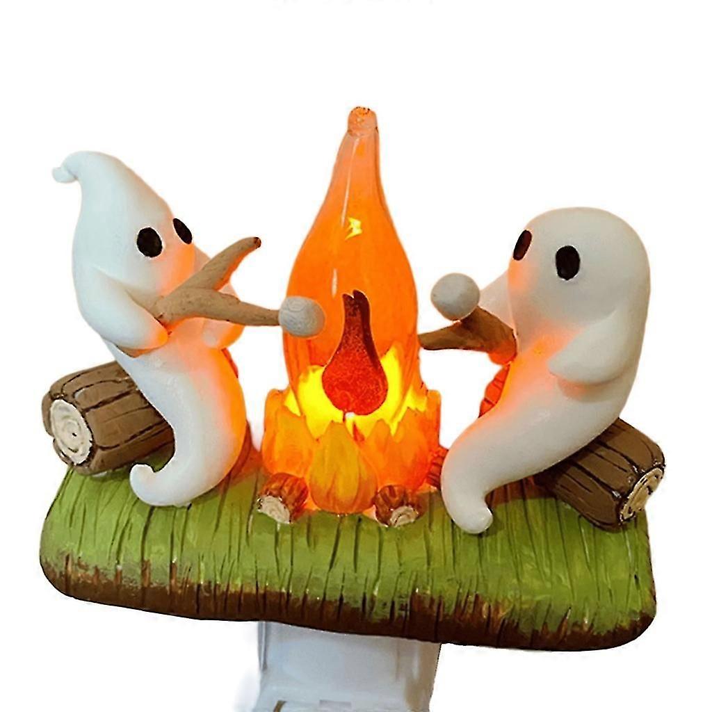 Wand-nachtlampe Halloween Lagerfeuer Flackerndes Nachtlicht Für Camper