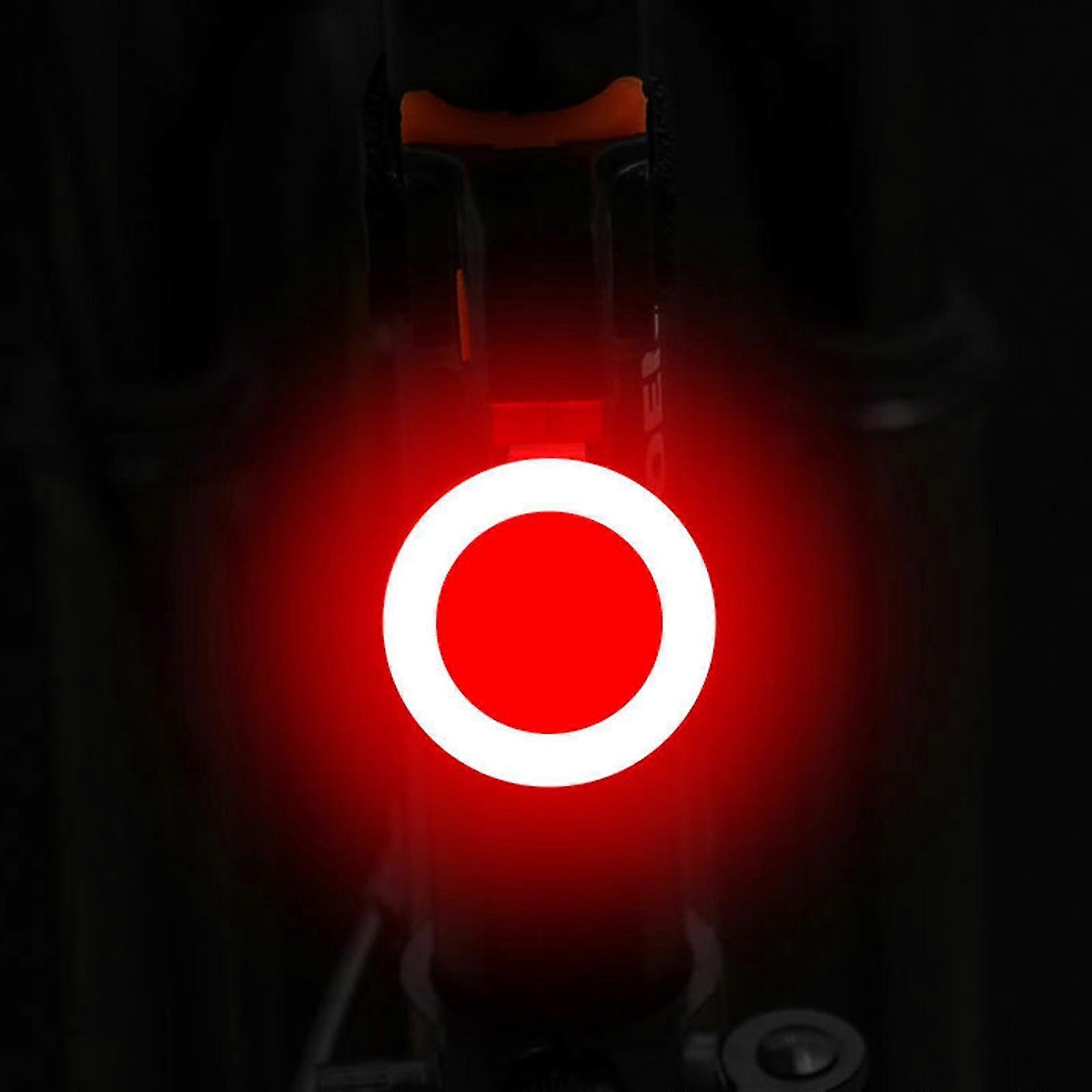 Intelligentes Fahrradrücklicht, Ultrahell, Wiederaufladbar, Wasserdicht (ipx6), Led-fahrradlicht Mit 5 Modi, Passend Für Alle Rennräder (o-form)