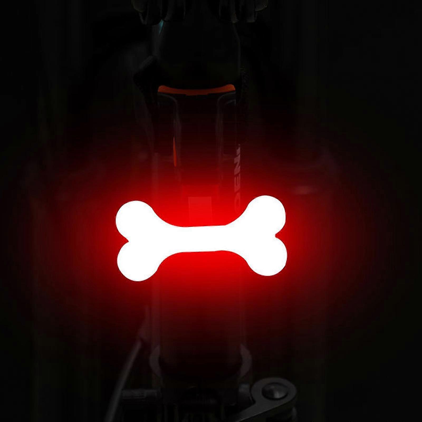 Intelligentes Fahrradrücklicht, Ultrahell, Wiederaufladbar, Wasserdicht (ipx6), Led-fahrradbeleuchtung, 5 Modi, Passend Für Alle Rennräder (bone)