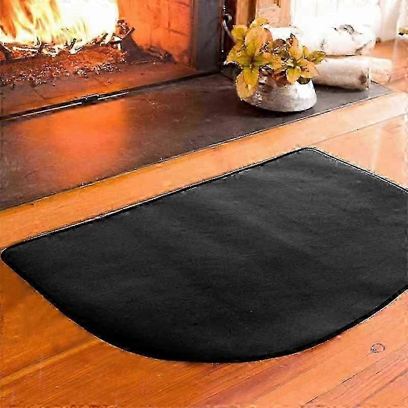Halbkreisförmige, Feuerfeste Kaminmatte Für Holzöfen, Kaminteppichschutz, Kamin-silikon-feuerschutzmatte, Kamin-isolierplatte (50 X 100 Cm)