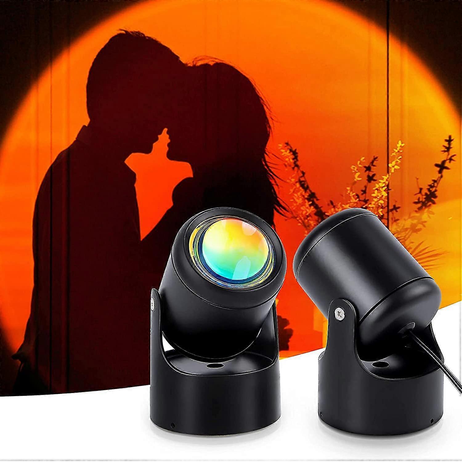 Sonnenuntergangslampe, Heimdekorationsprojektor Mit 16 Farben Und 4 Modi, Farbwechselnde Lampe, Sonnenlichtprojektion, Geschenk Für Kinder (sonnenuntergangsrot)