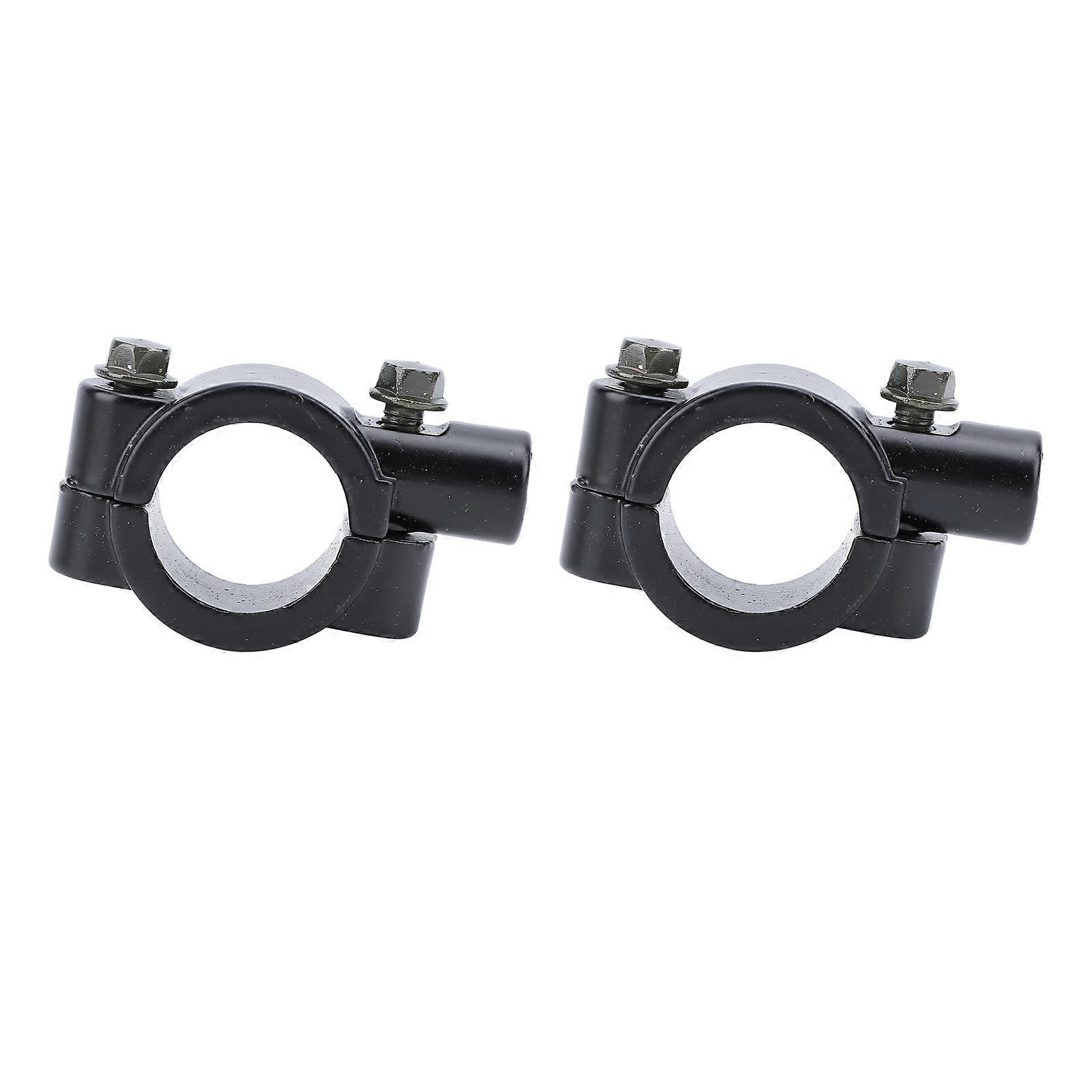 2 Stück 25 Mm Motorrad-lenkerspiegelhalterung, Universell Für Motorrad, Atv, Roller, Projektmotorräder, Schwarz, M8