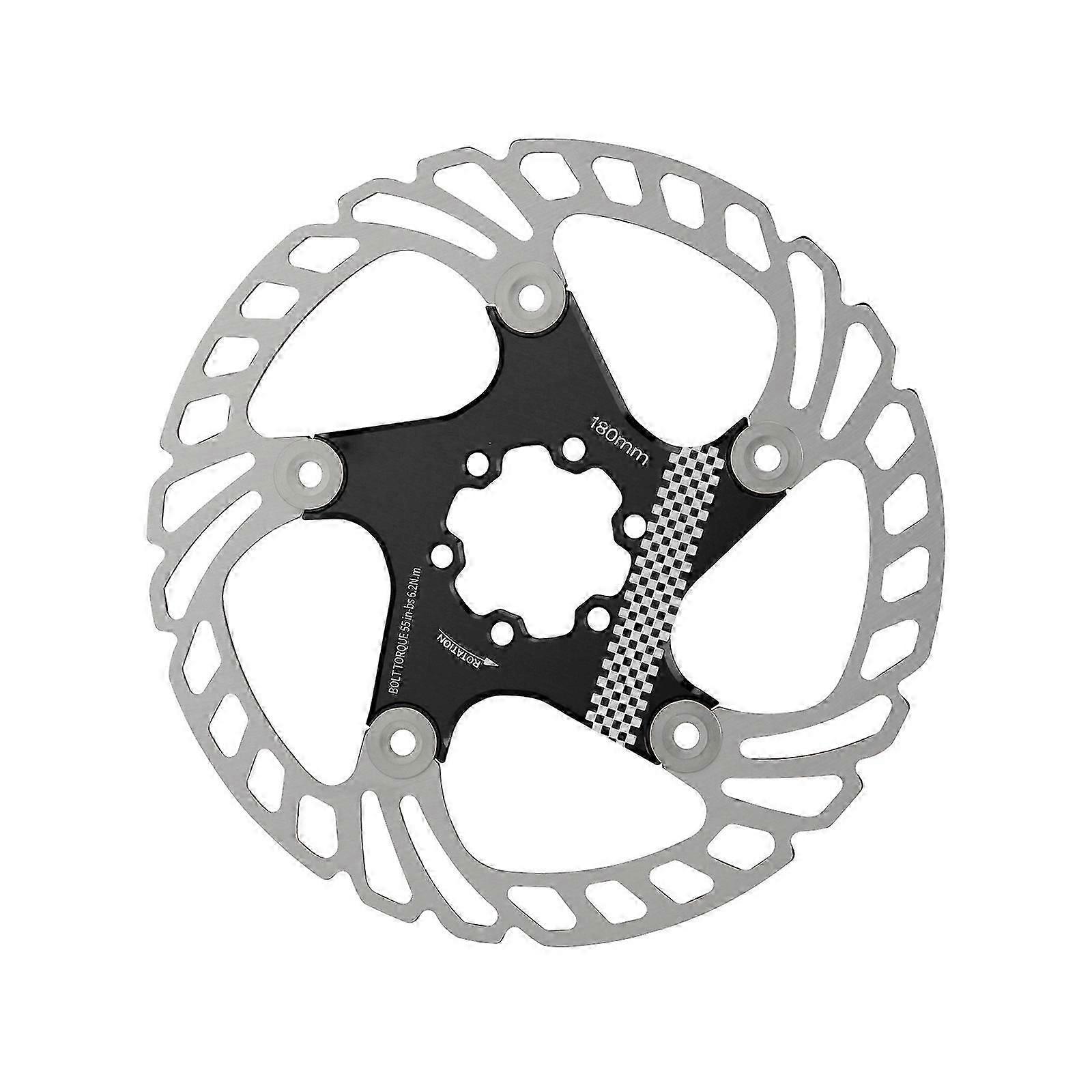 Schwimmende Bremsscheibe Für Fahrräder, Edelstahl, Mit 6 Schrauben, Für Rennräder Und Mountainbikes, Schwarz