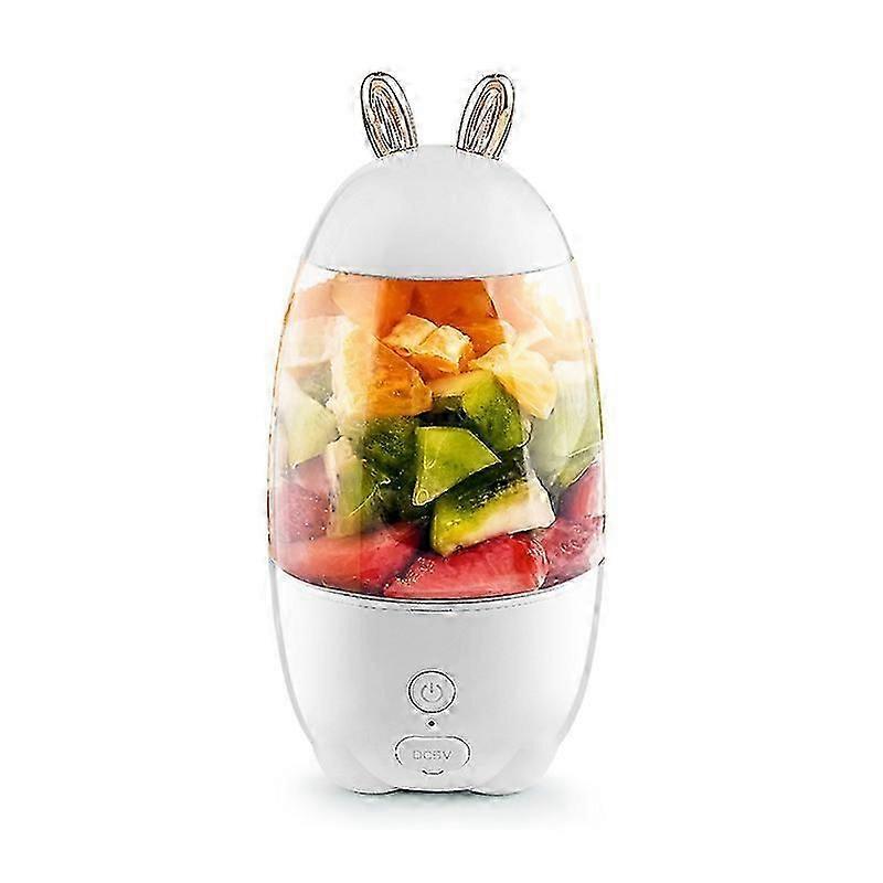 Tragbarer, Wiederaufladbarer Mini-mixer Mit Usb-anschluss Für Shakes Und Smoothies (weiß)
