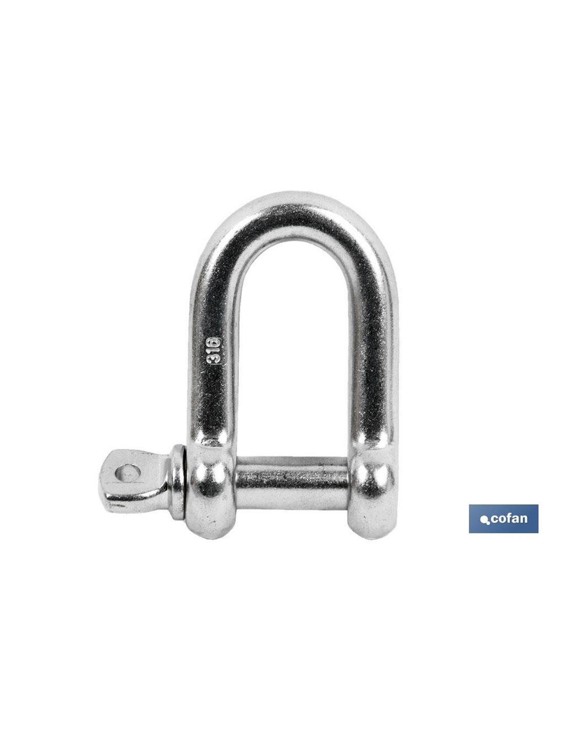 Gerader Schäkel M-20 Verzinkt