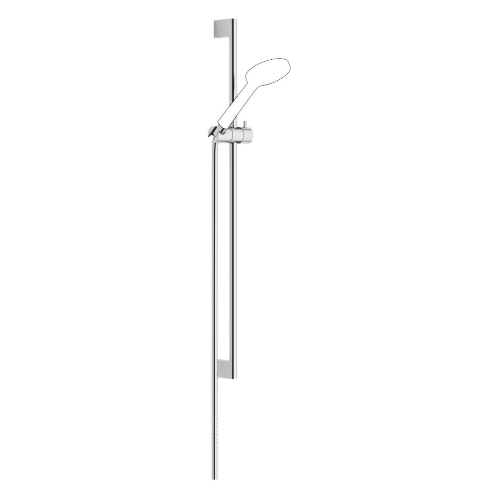 Dornbracht Duschgarnitur Ohne Handbrause Wandrohr Mit Schieber Schlauch 1750mm Stichmaß 853mm, Chrom, 26412979-00