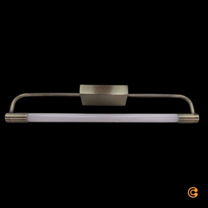 [neuwertig] B-ware Wandleuchte Rapallo Led Wandlampe Messing 40cm Ip44 Warmweiß 3000k Leuchte